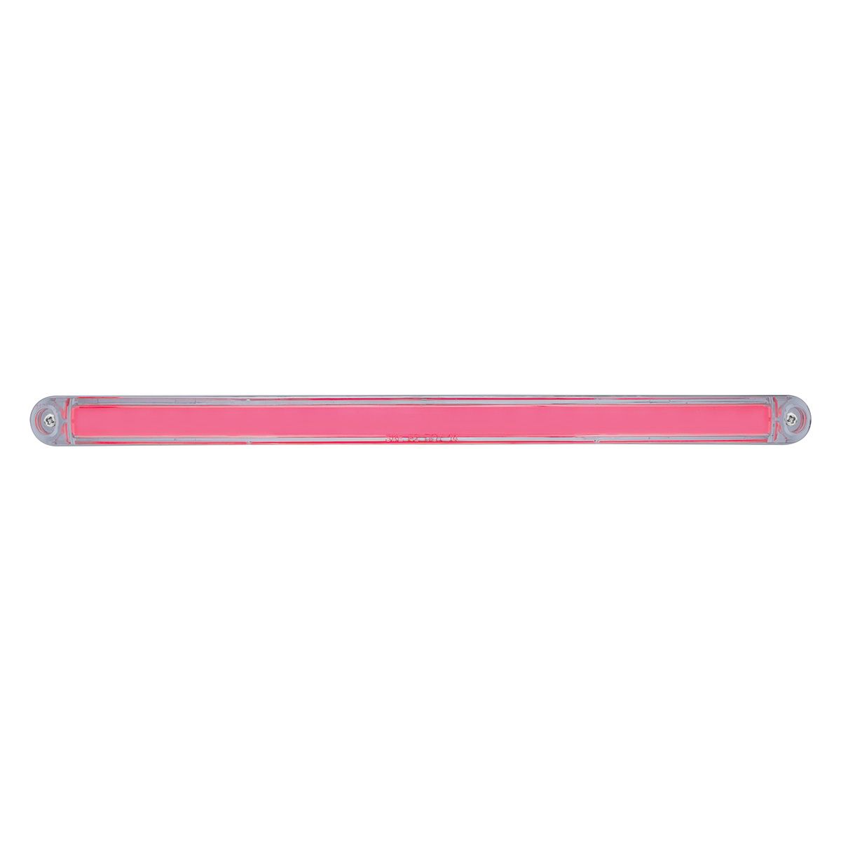 24 LED Dual Function 12" GloLight Bar With Bezel - Red LED/Clear Lens