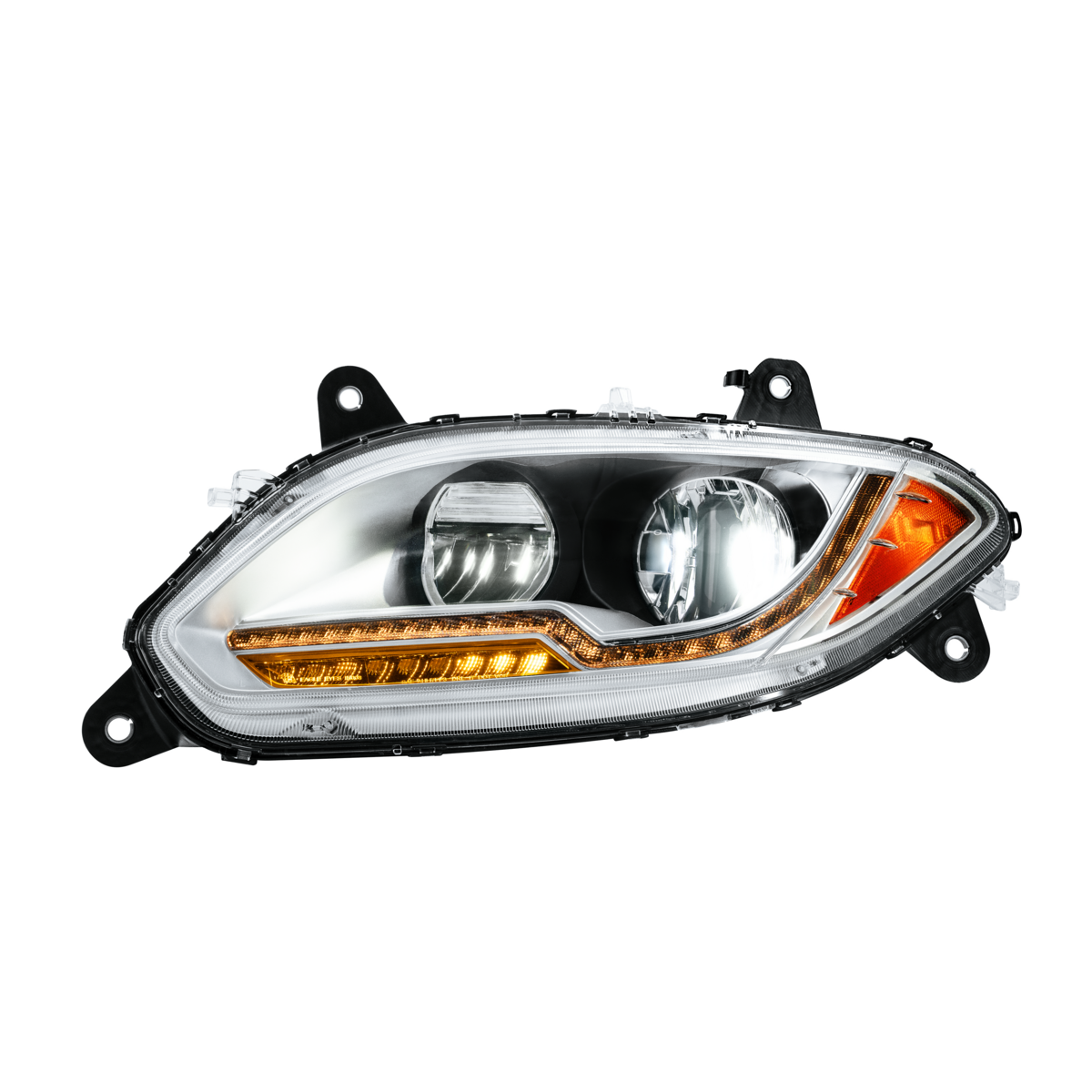 High Power 13 LED Chrome Headlight For 2018-2026 International LT-Driver
