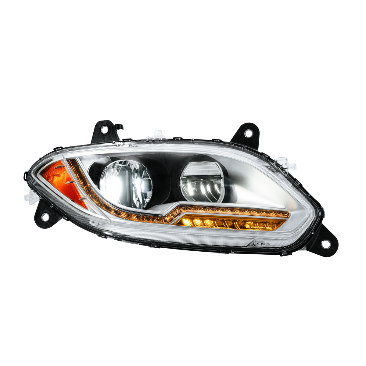 High Power 13 LED Chrome Headlight For 2018-2026 International LT-Passenger