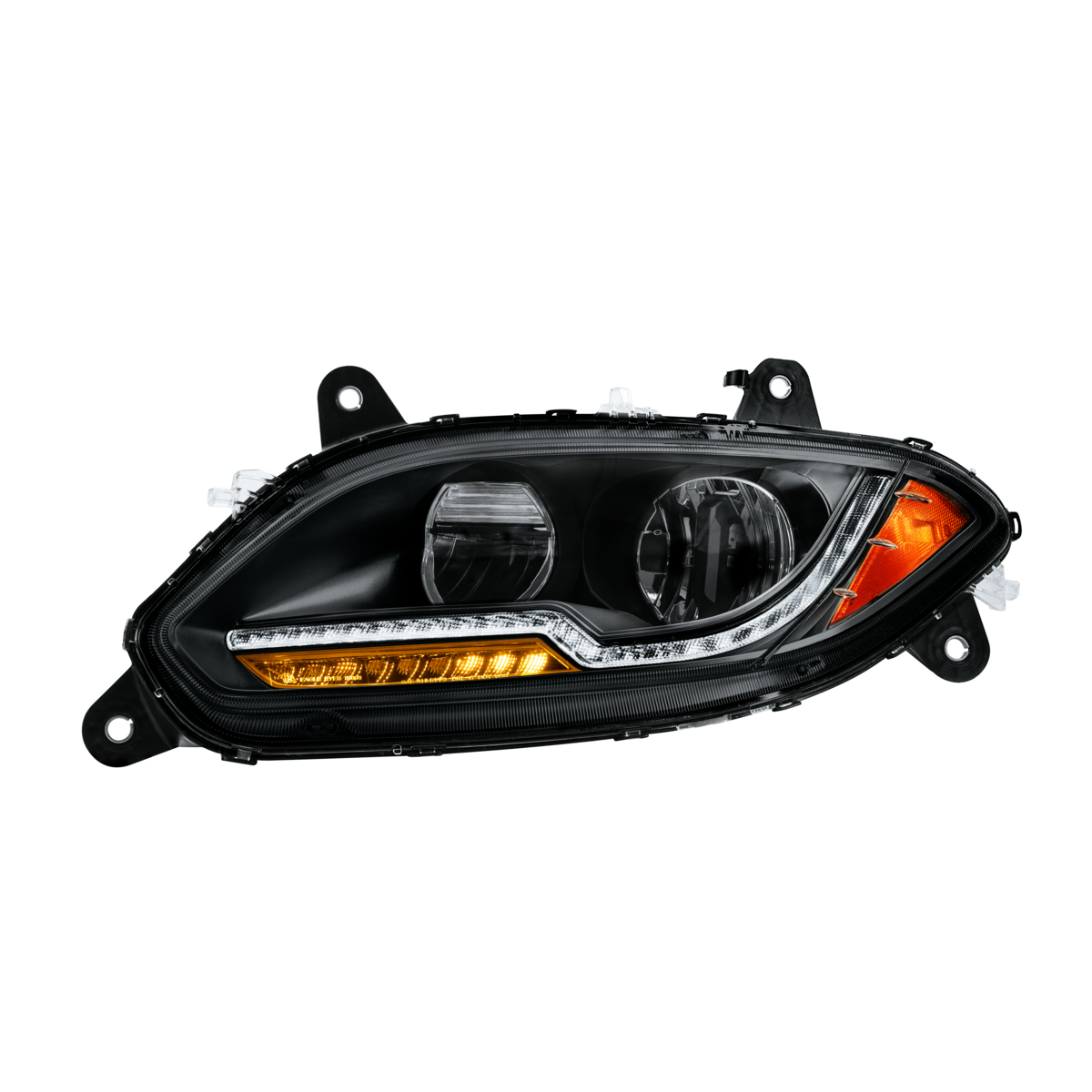 13 LED Blackout Headlight With Dual Color Light Bar For 2018-2026 International LT-Driver