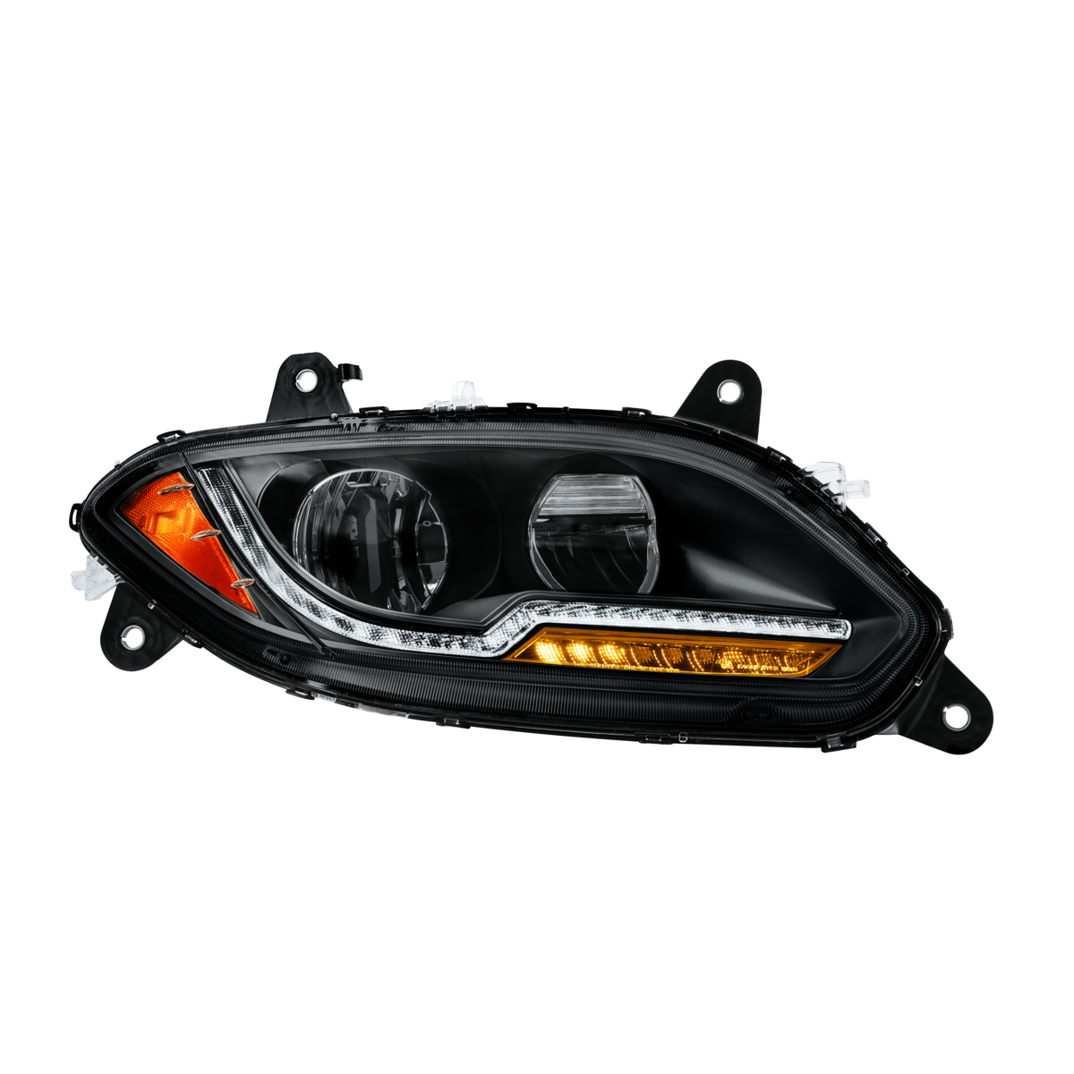 13 LED Blackout Headlight With Dual Color Light Bar For 2018-2026 International LT-Passenger