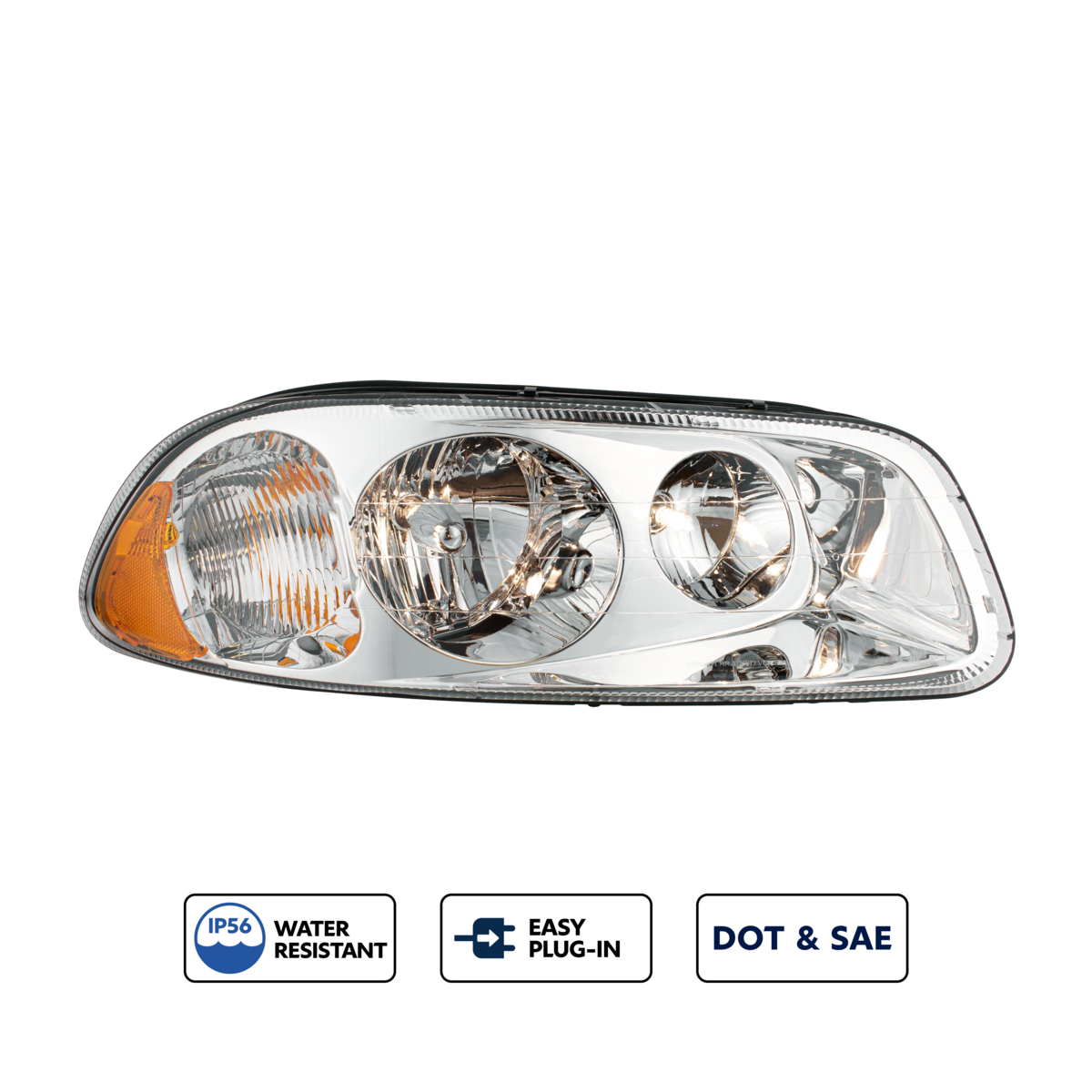 Headlight For 1999-2018 Mack CX Vision-Passenger