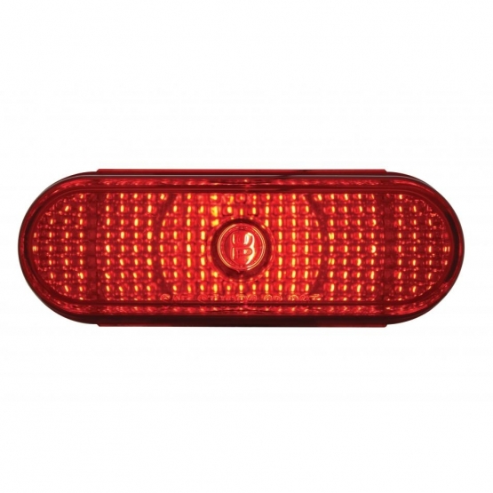 Oval Crystal Light (Stop, Turn & Tail) - Red Lens (Bulk)