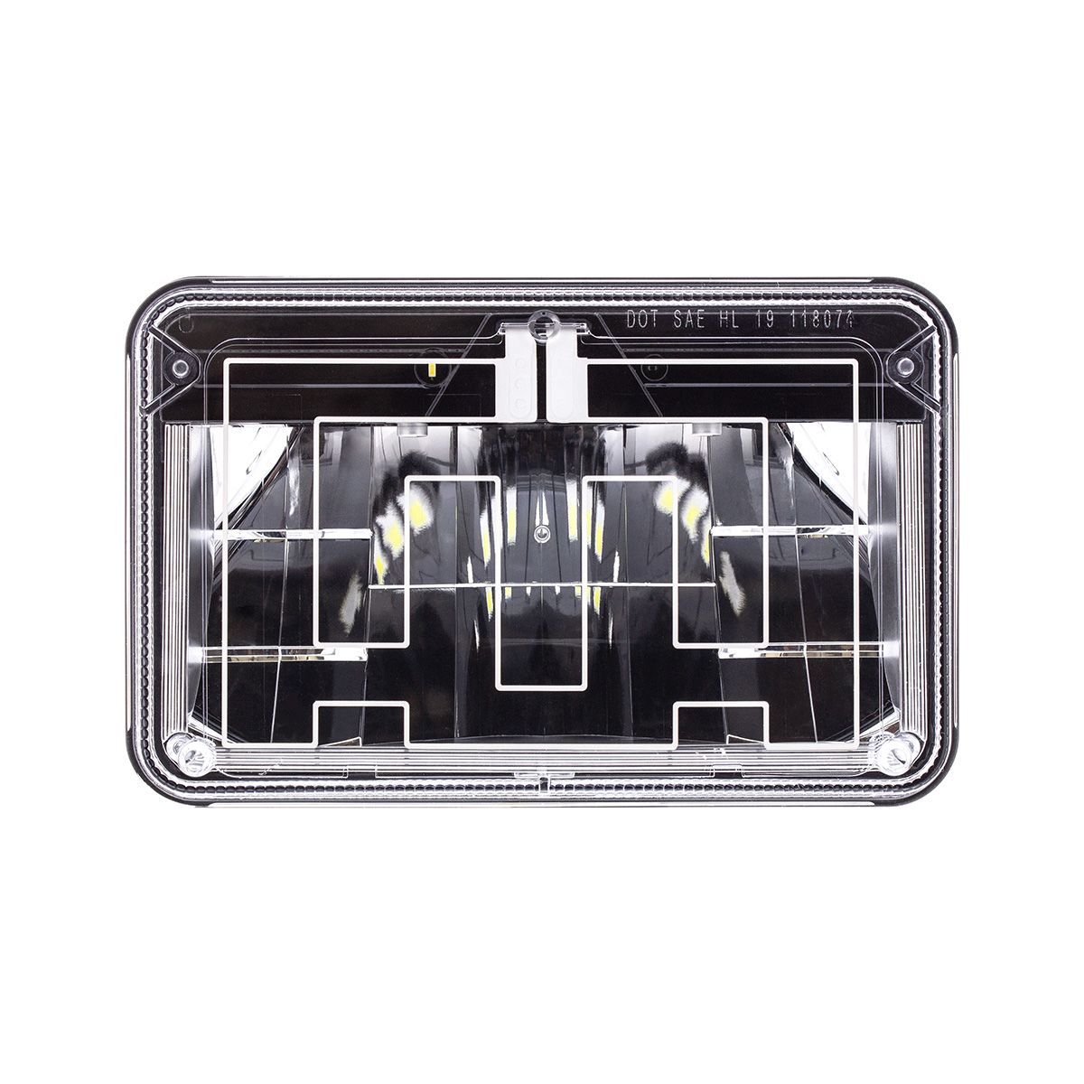 ULTRALIT - Heated 4" X 6" LED Headlight With Polycarbonate Lens & Housing - High Beam