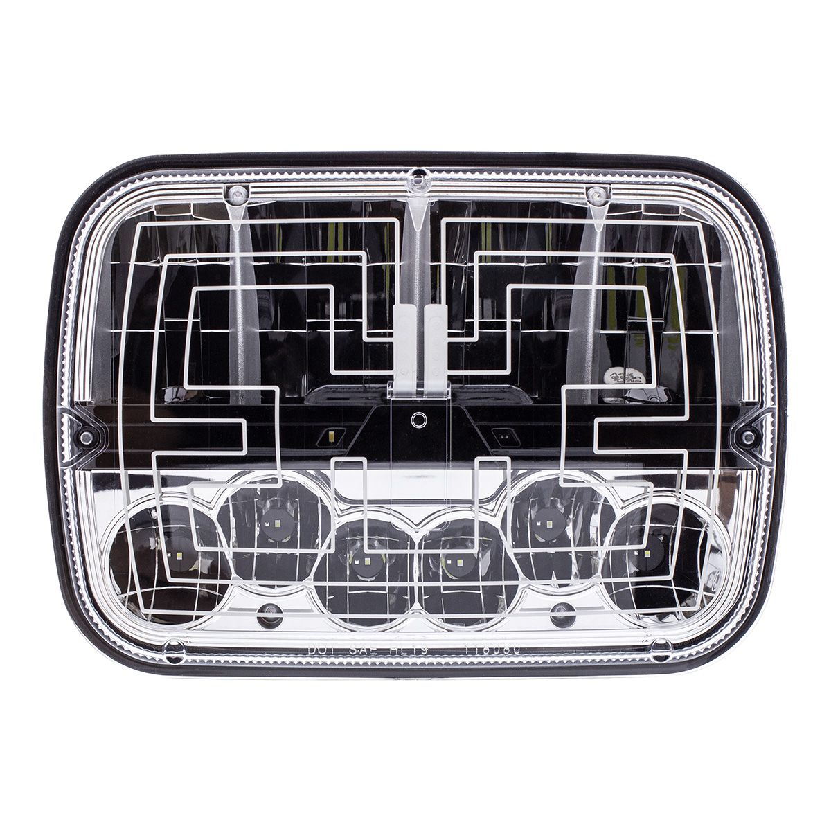 ULTRALIT - Heated 5" X 7" LED Headlight With Polycarbonate Lens & Housing