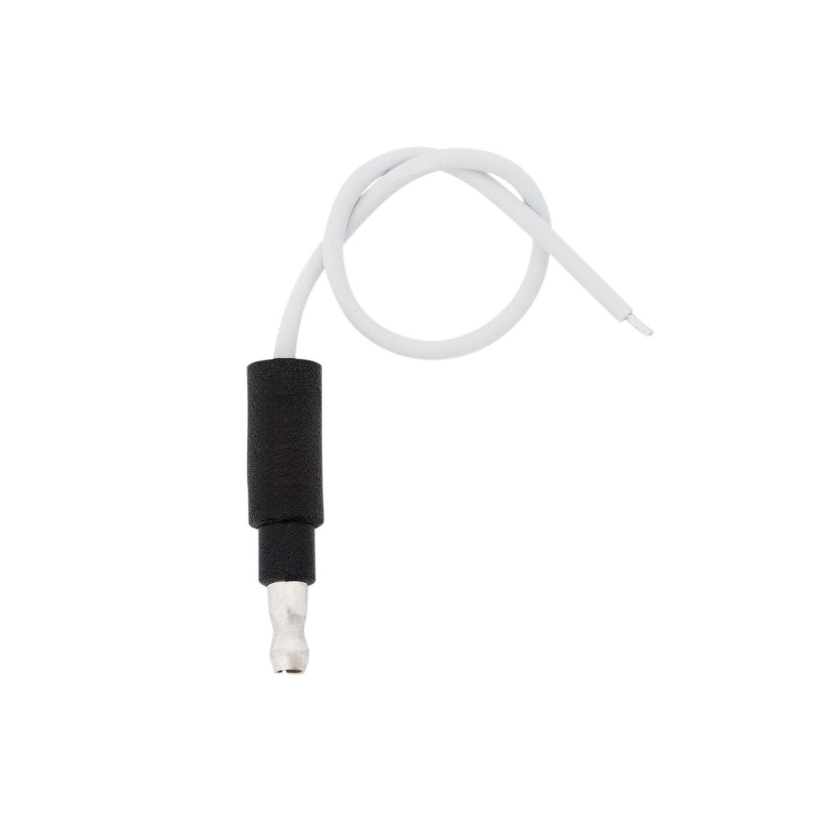 6" Single Lead Wire With .180 Bullet Termination & Stripped End - White