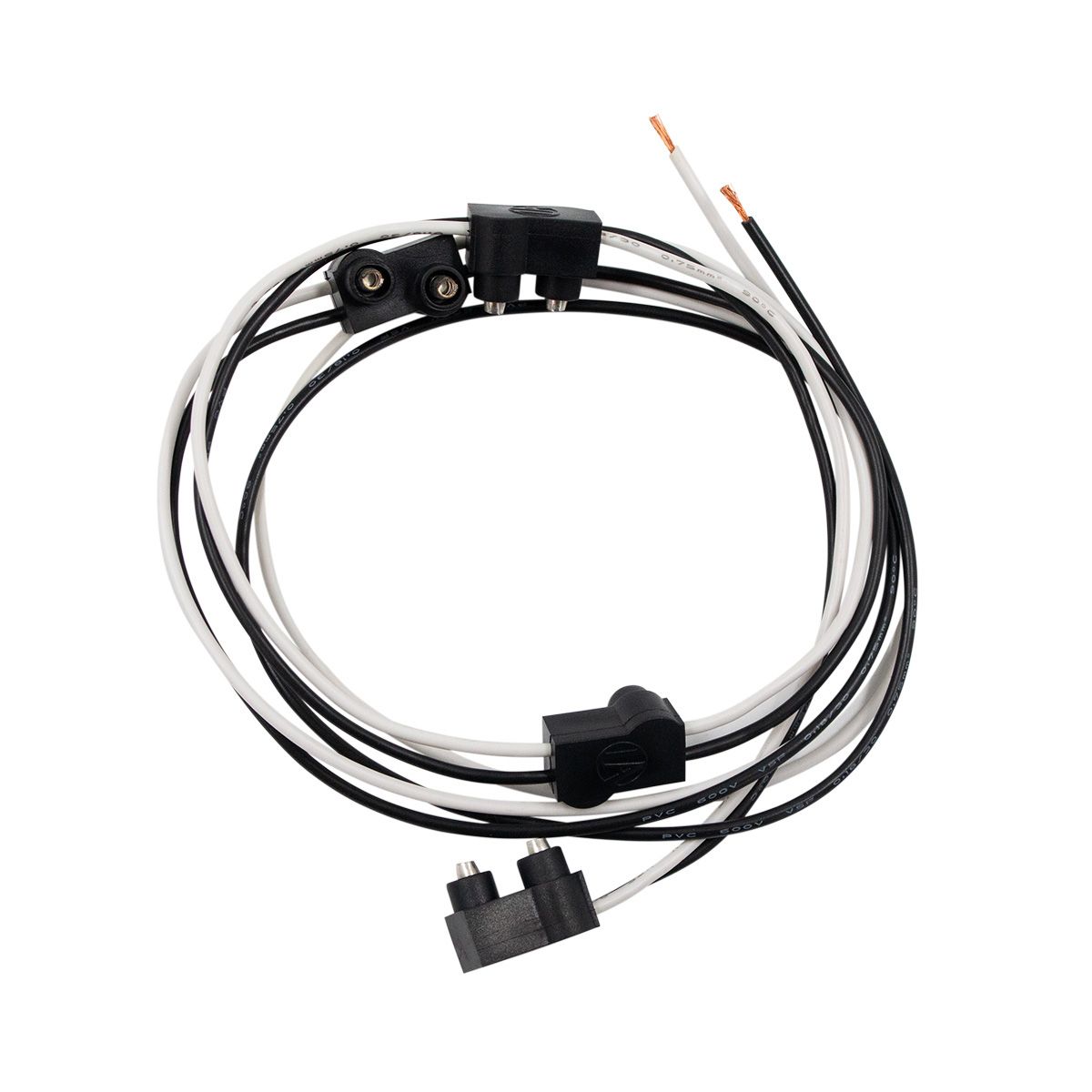 2 Prong Plug Wiring Harness With 4 Plugs & 7" Lead (Bulk)