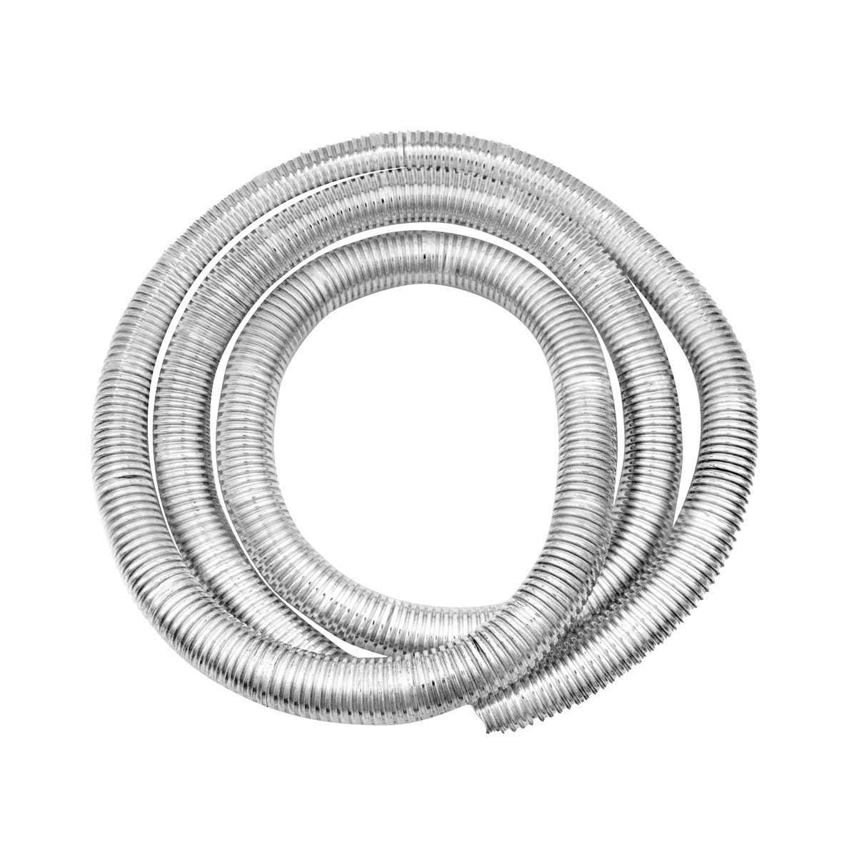 72" Long Chrome Wire Loom - 3/4" Diameter