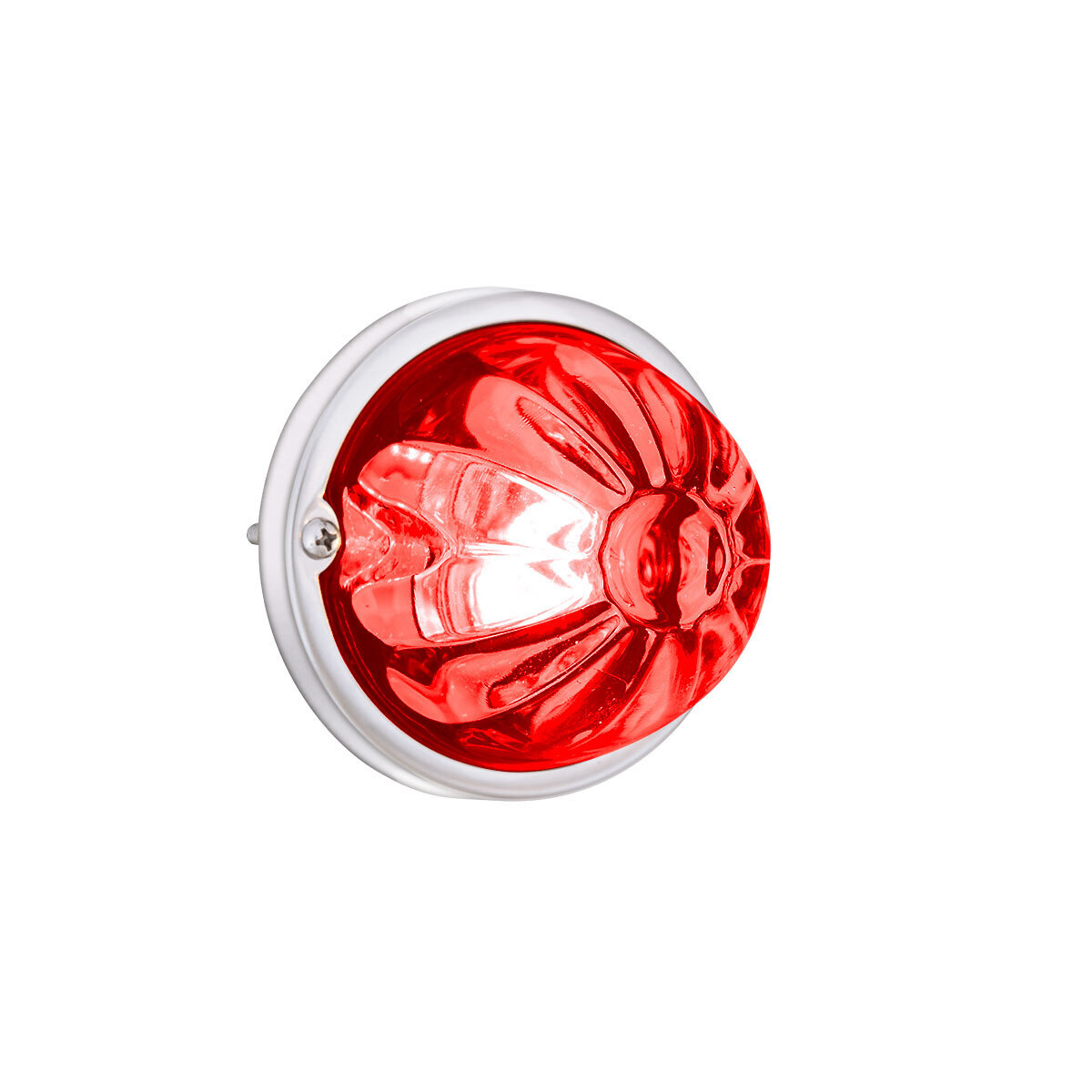 Glass Watermelon Light Kit With 2 LED Light-Red LED/Red Lens