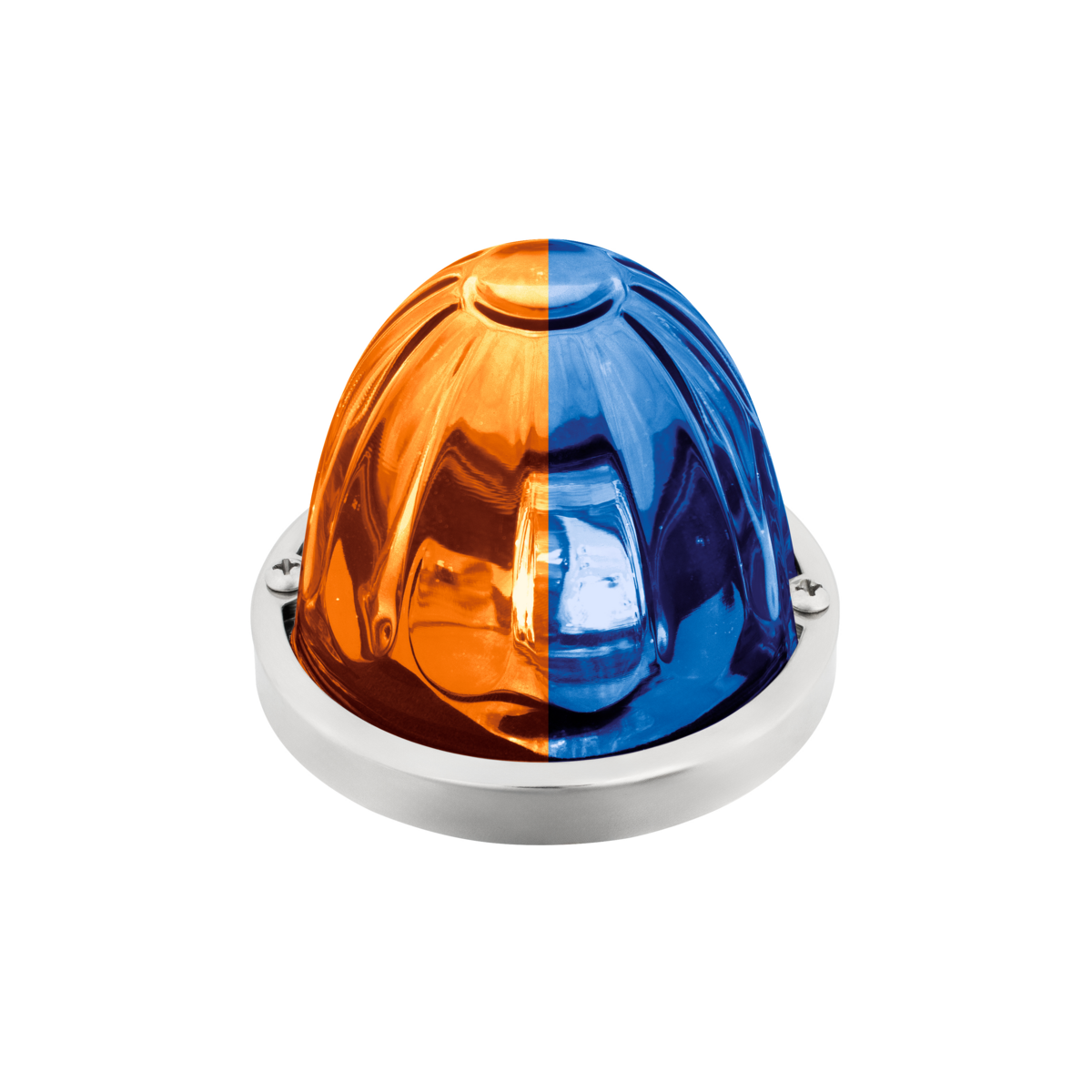 Double Fury 4 LED Glass Watermelon Light Kit-Amber & Blue LED