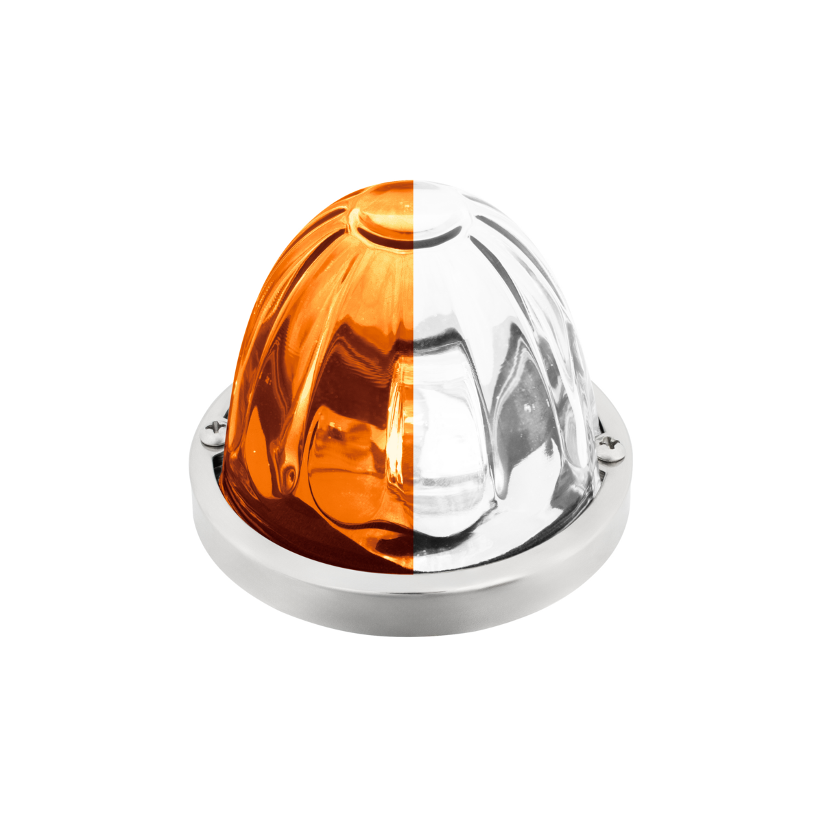Double Fury 4 LED Glass Watermelon Light Kit-Amber & White LED