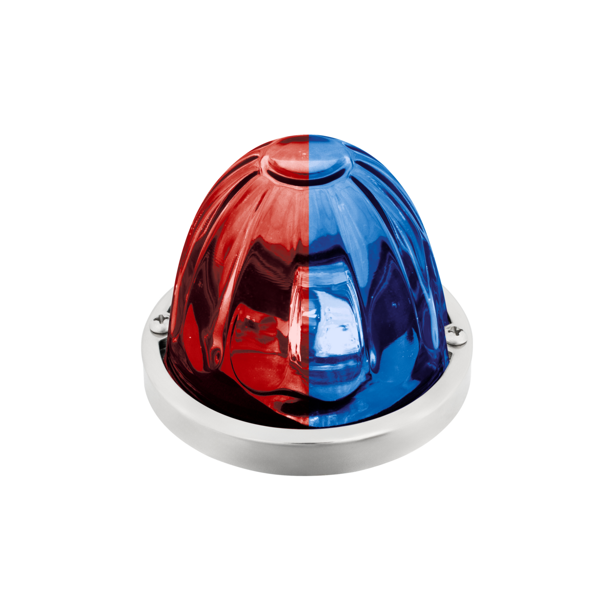 Double Fury 4 LED Glass Watermelon Light Kit-Red & Blue LED