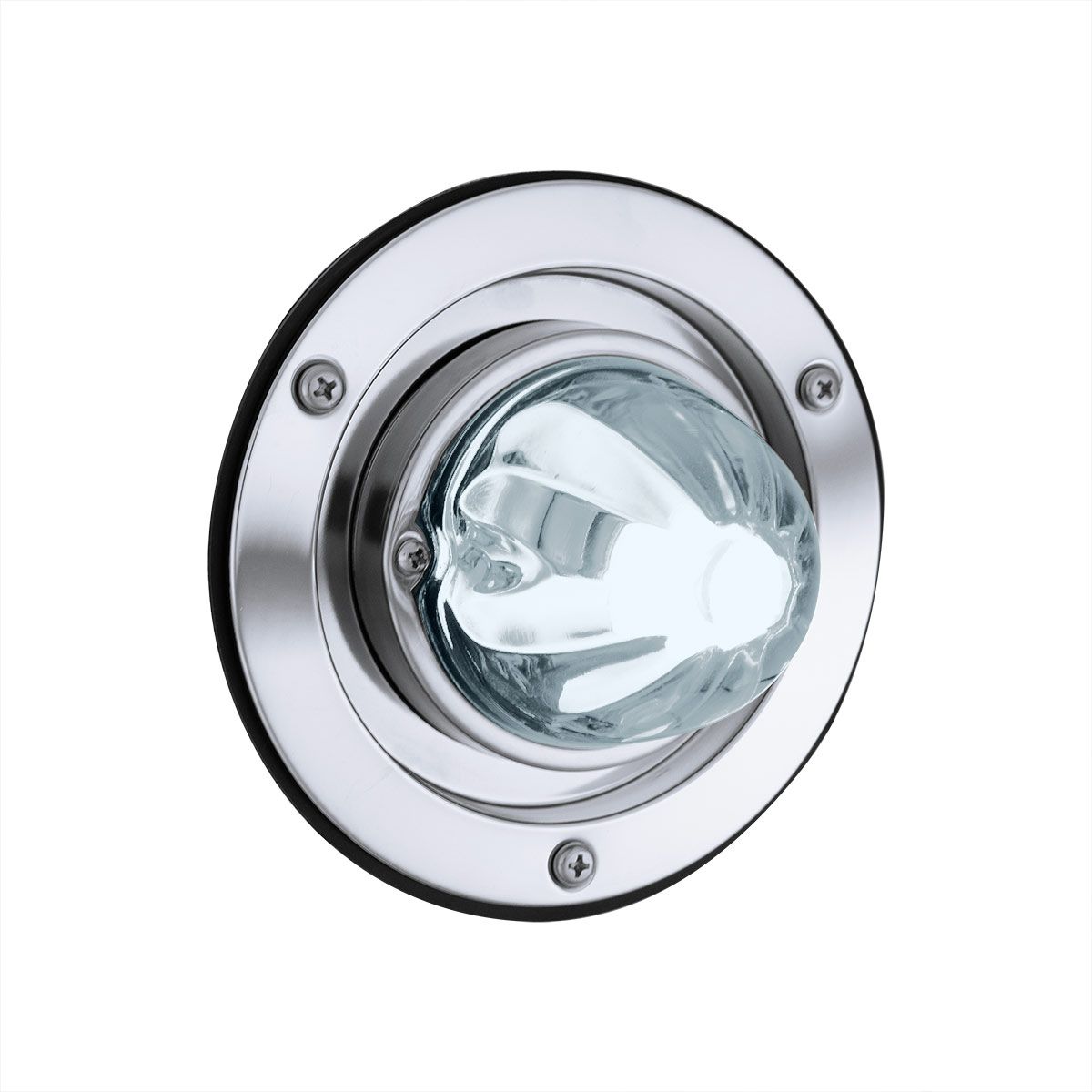 Dual Function Glass Watermelon Sleeper Bunk Kit With 304 Stainless Steel Bezel & LED Bulb-Clear Lens