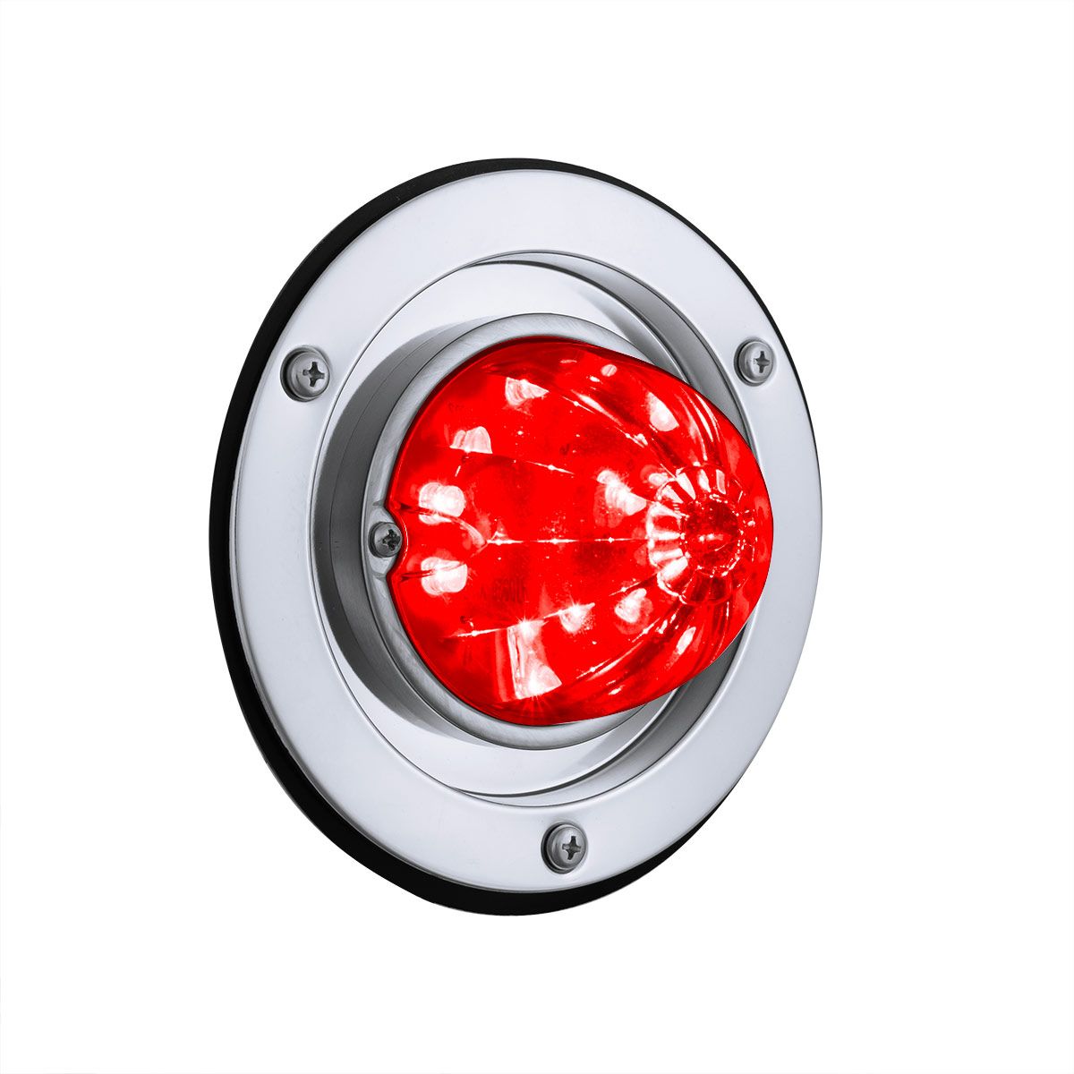17 LED Dual Function Watermelon Light Sleeper Bunk Kit With 304 Stainless Steel Bezel-Red LED/Red Le
