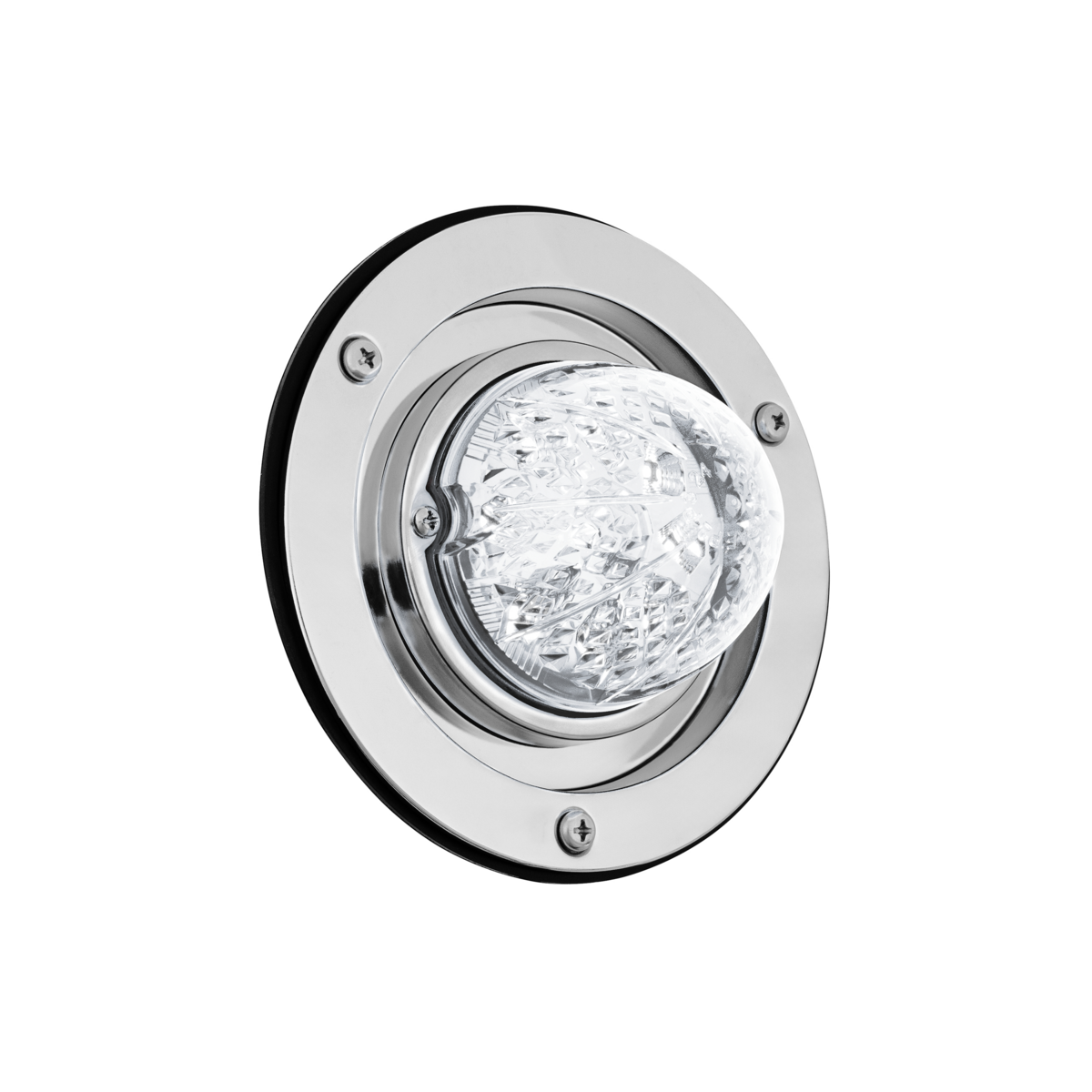 Crystal-Comet 9 LED Dual Function Watermelon Sleeper Bunk Kit With 304 SS Bezel-White LED/Clear Lens