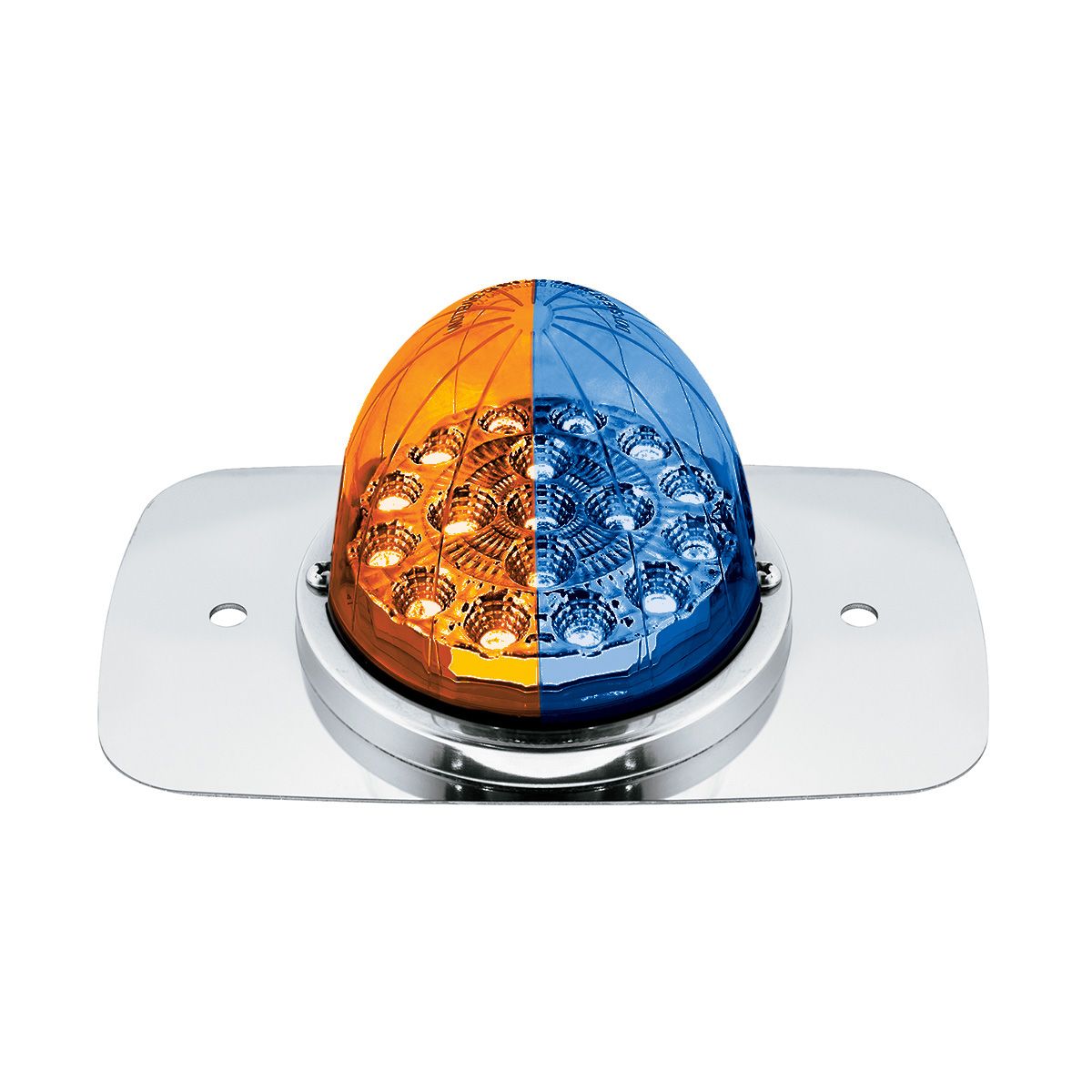 304 SS Turn Signal Light Kit W/ 17 LED Double Fury Watermelon For 2008-2017 FL Cascadia-Amber & Blue
