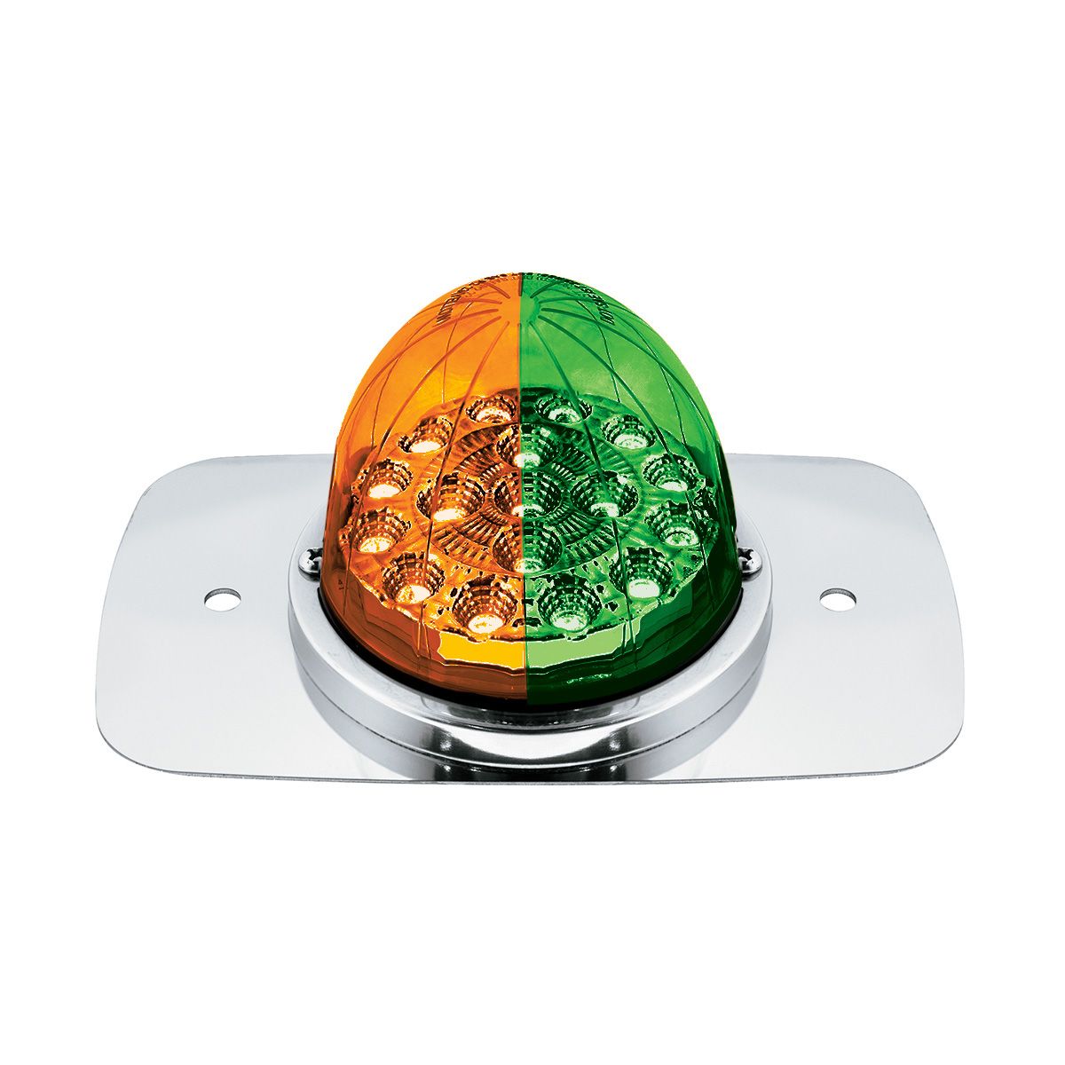 304 SS Turn Signal Light Kit W/ 17 LED Double Fury Watermelon For 2008-2017 FL Cascadia-Amber & Gree