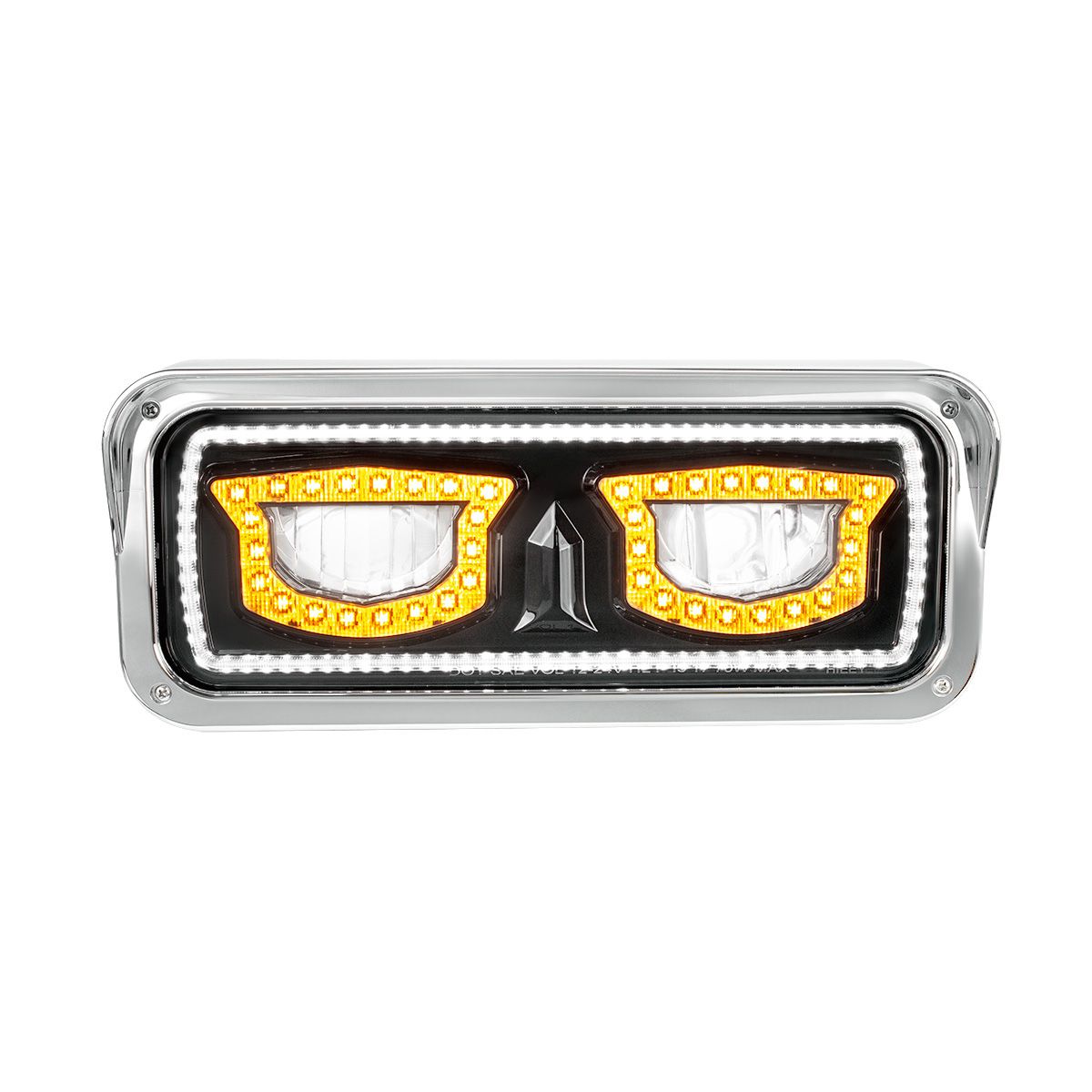 High Power Blackout LED Headlight With Turn Signal And Position Light-Driver
