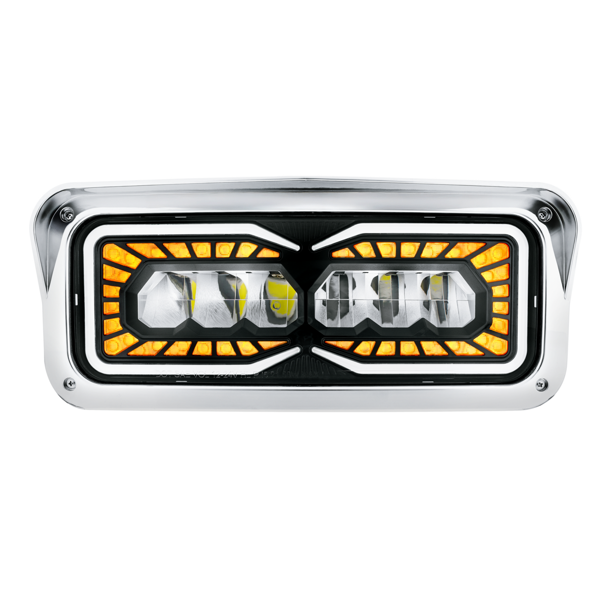 High Power 9 LED Headlight With LED Turn Signal & Position Light-Driver