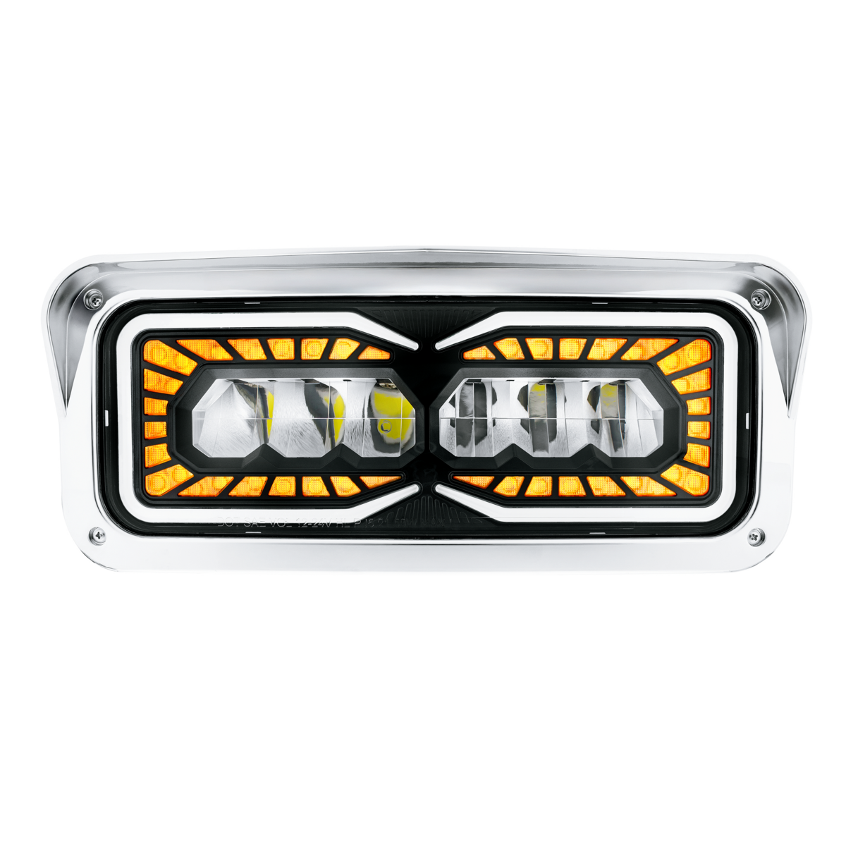 High Power 9 LED Headlight With LED Turn Signal & Position Light-Passenger