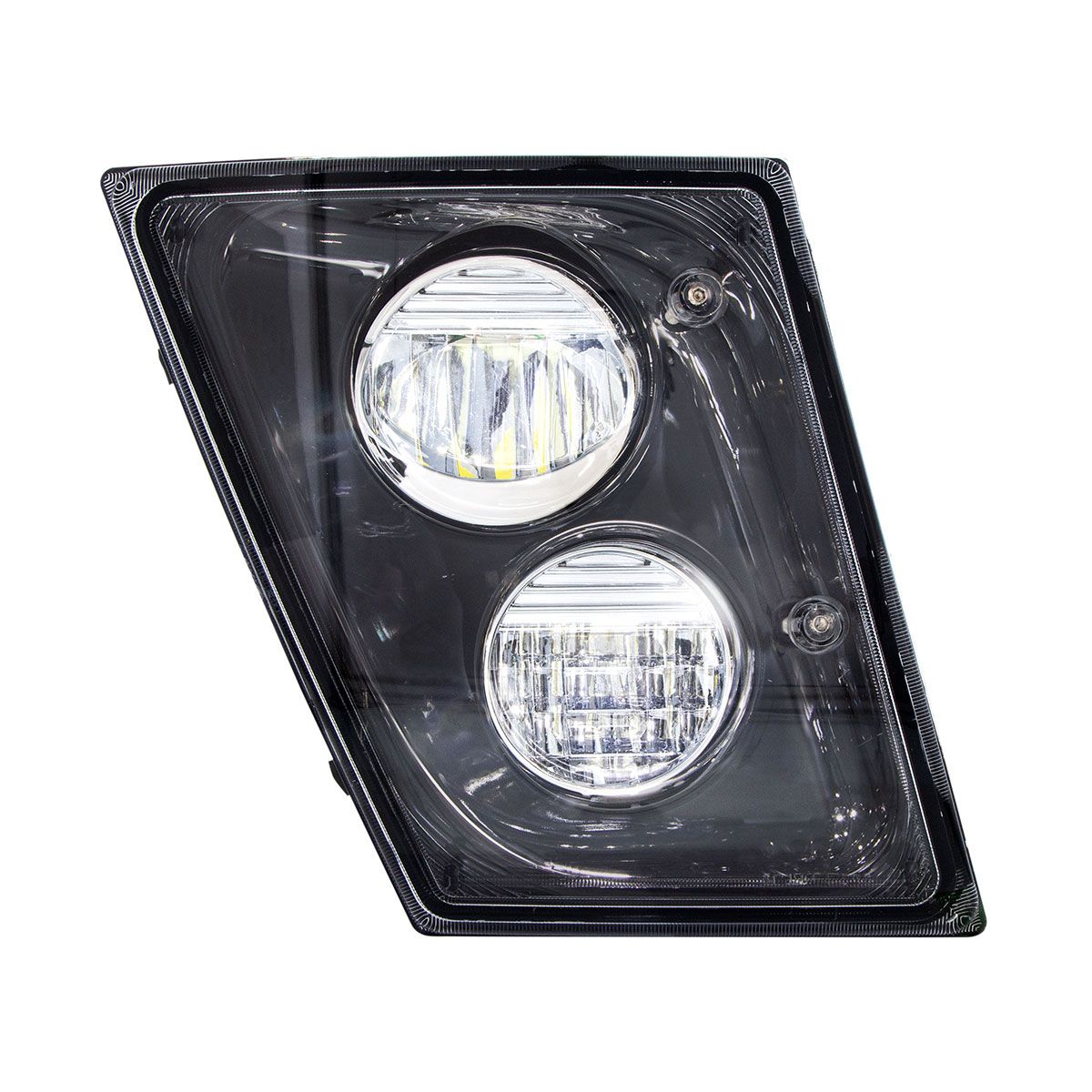 2 High Power LED Black Driving Light & Fog Light For 2003-2017 Volvo VNL - Passenger/Right