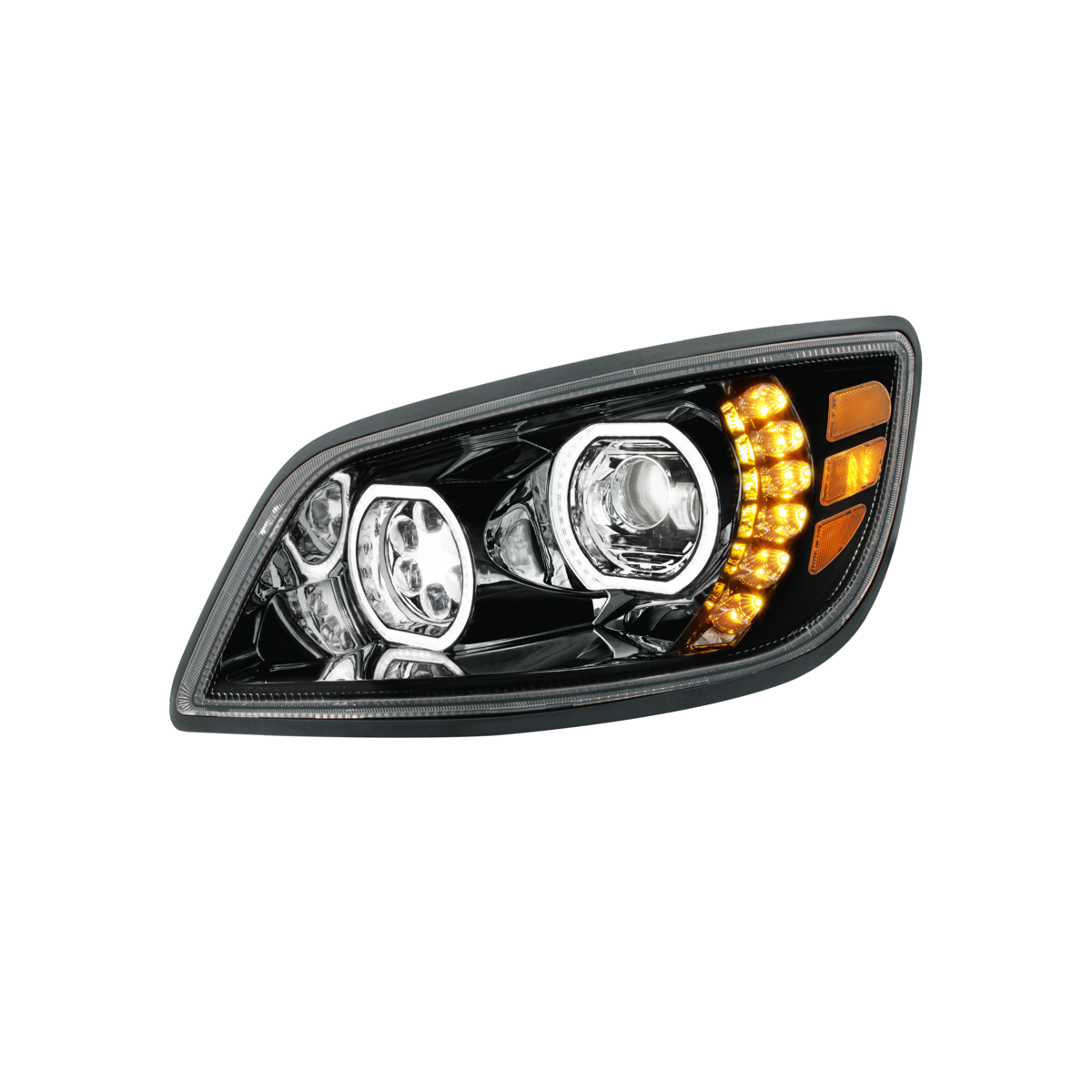High Power 10 LED Blackout Headlight For 2005-2021 Hino 238/258/268/338-Driver