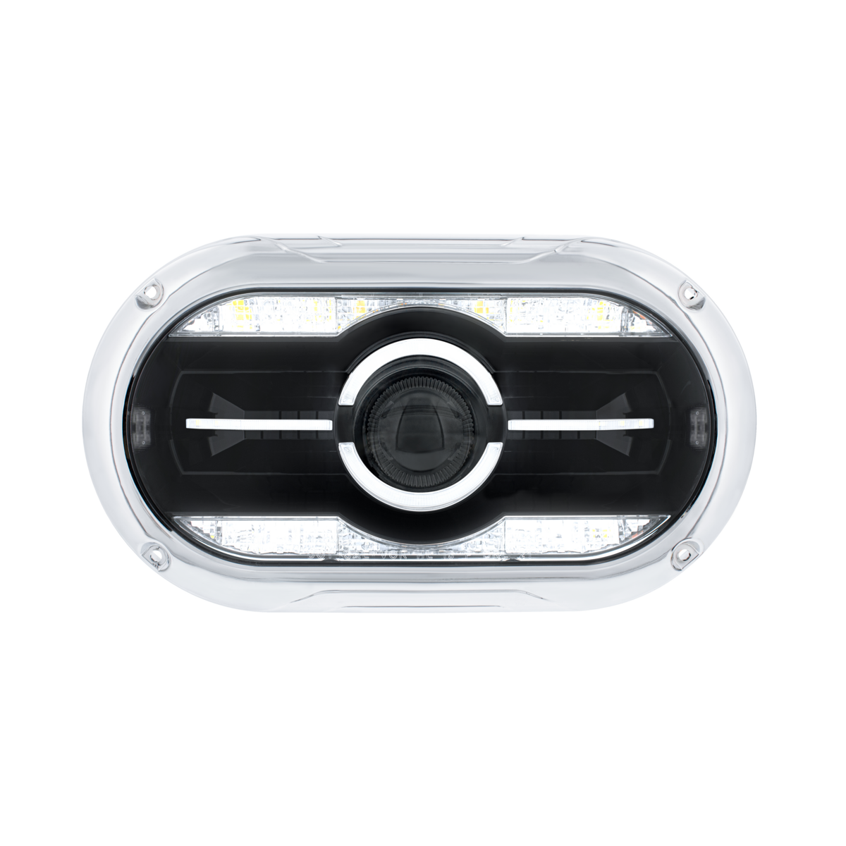 Full LED Projector One-Piece Style Blackout Headlight For Dual 5-3/4" Headlight Housing