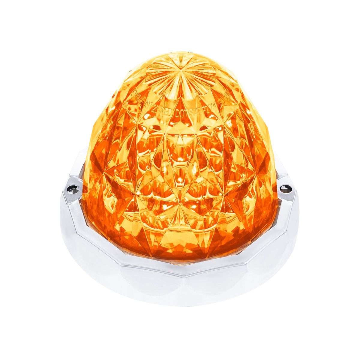 19 LED Dual Function Crystal Watermelon Light Kit With Bezel-Amber LED/Clear Lens