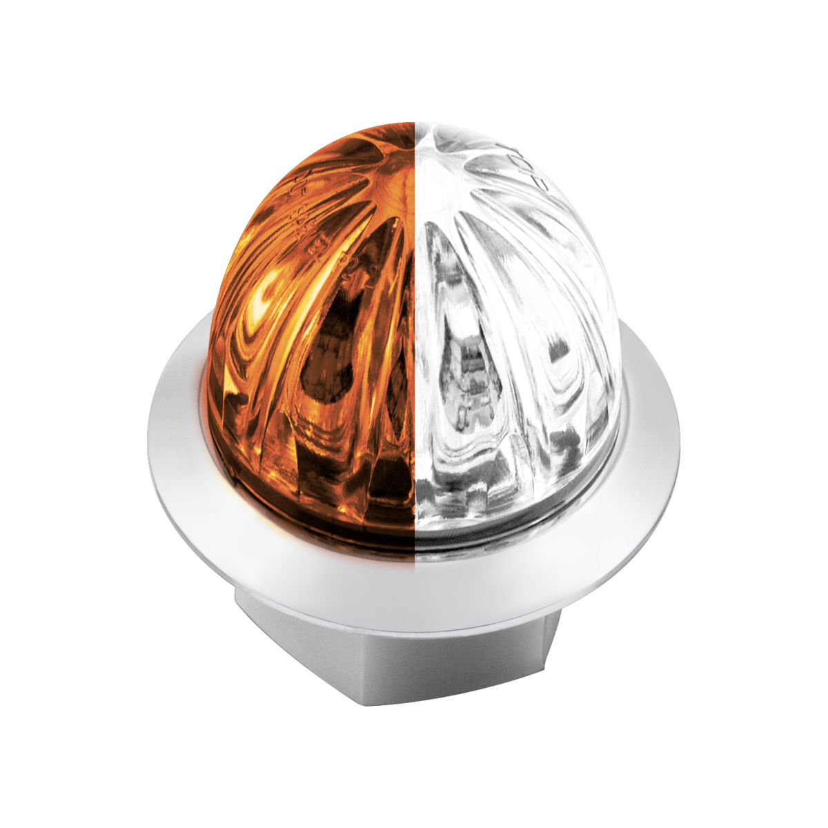 Double Fury 4 LED Dual Function Mini Watermelon Light-Amber & White LED