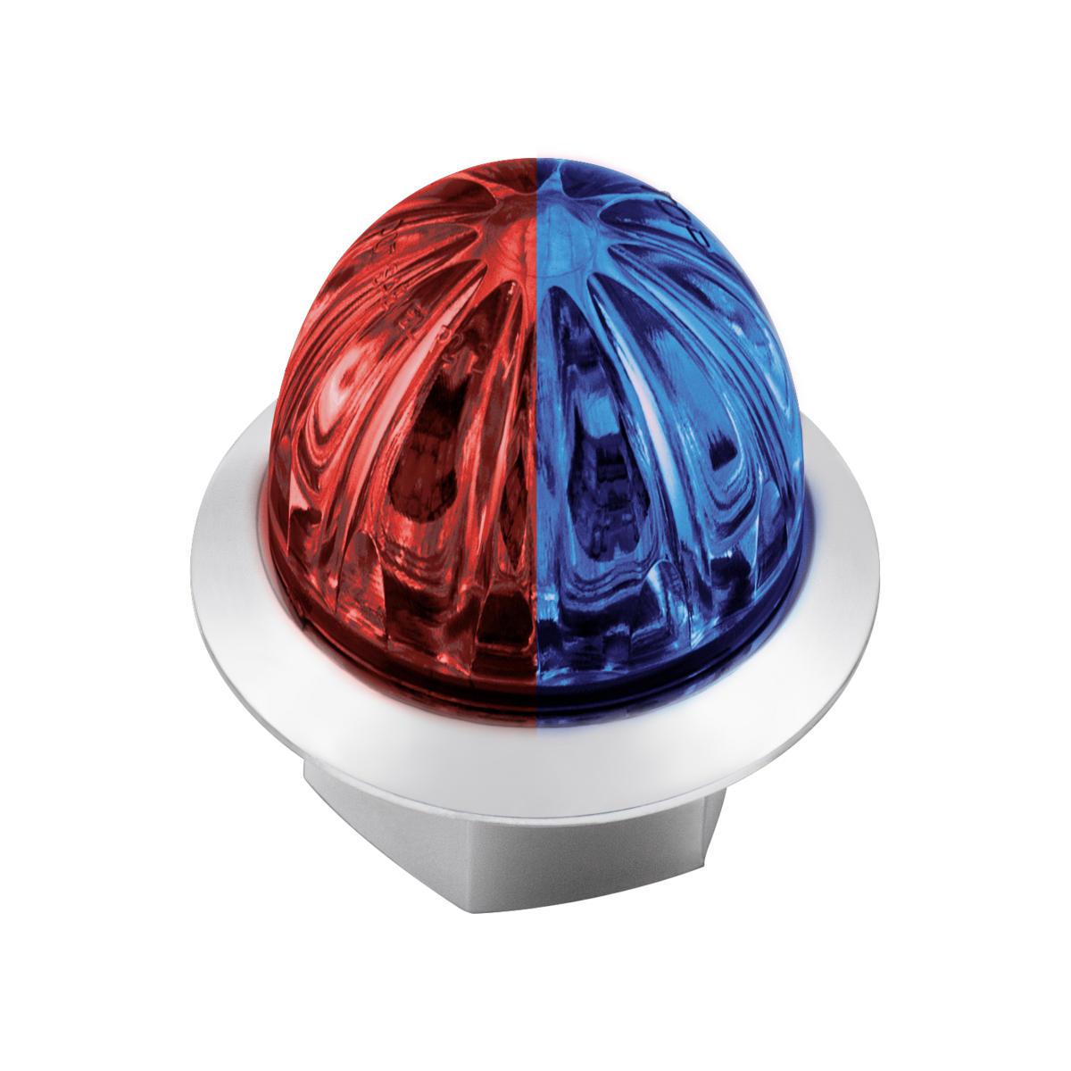 Double Fury 4 LED Dual Function Mini Watermelon Light-Red & Blue LED