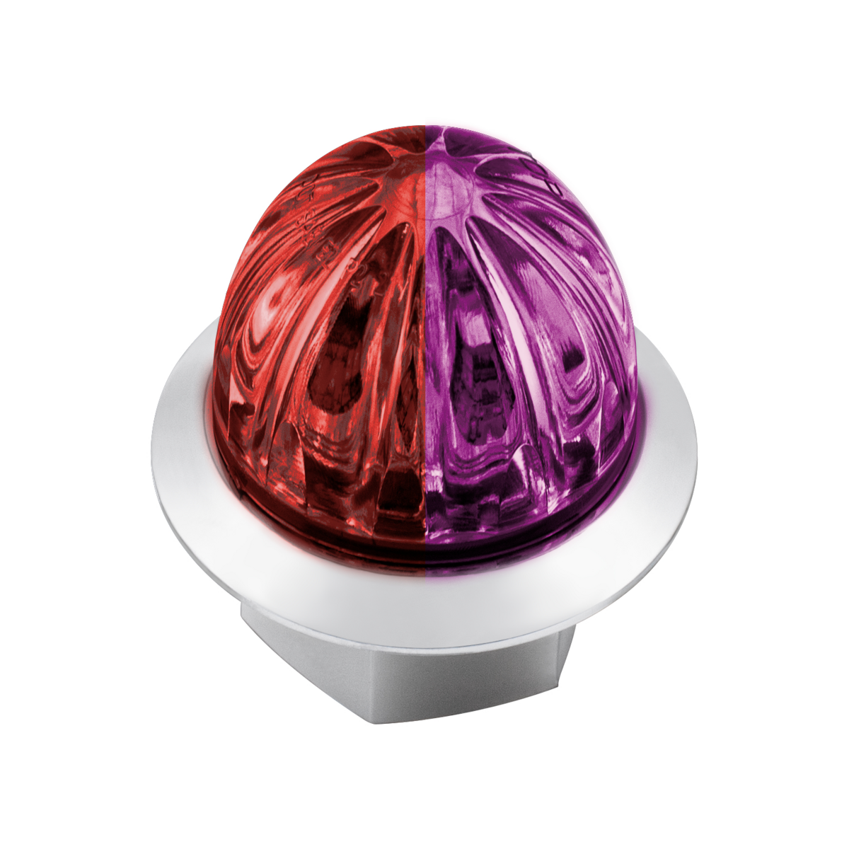 Double Fury 4 LED Dual Function 1-1/8" Watermelon Light-Red & Purple LED