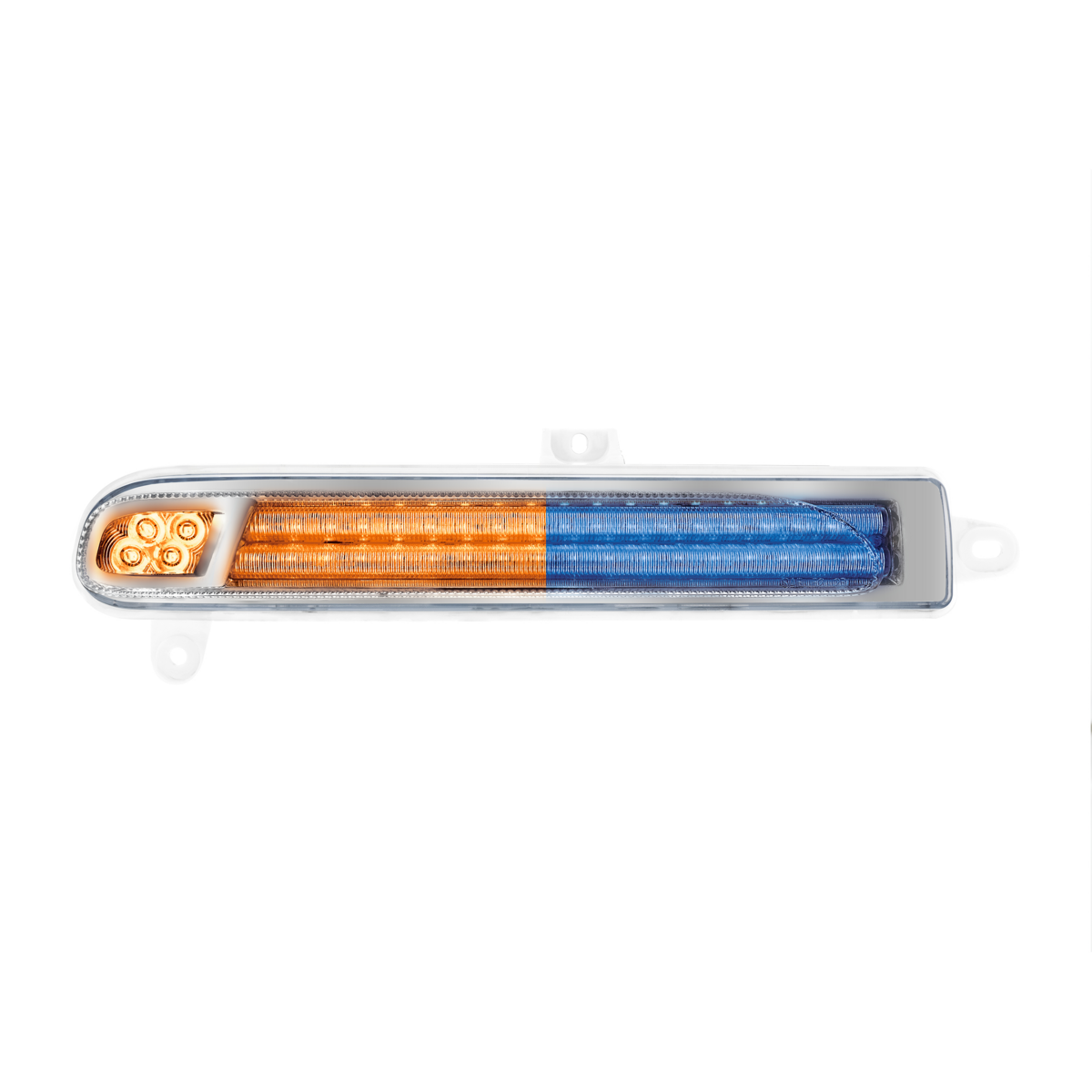 Double Fury 78 LED Turn Signal Light For 2008-2024 Peterbilt 389-Amber & Blue,Driver