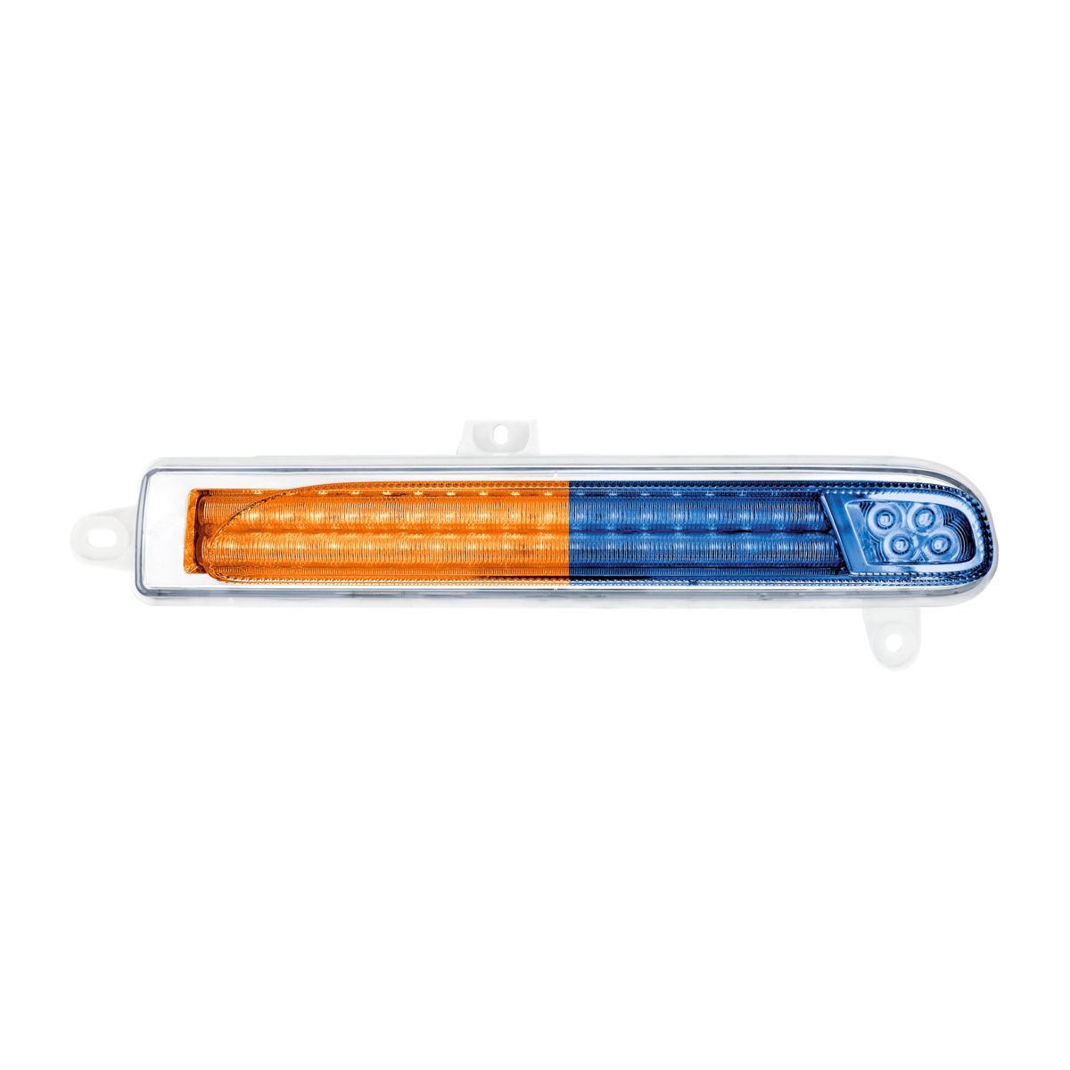 Double Fury 78 LED Turn Signal Light For 2008-2024 Peterbilt 389-Amber & Blue,Passenger