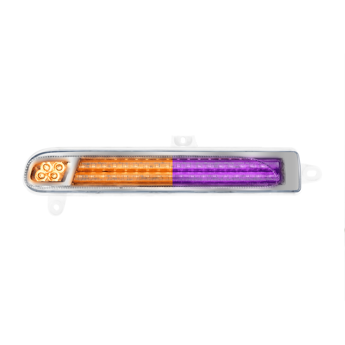 Double Fury 78 LED Turn Signal Light For 2008-2024 Peterbilt 389-Amber & Purple,Driver