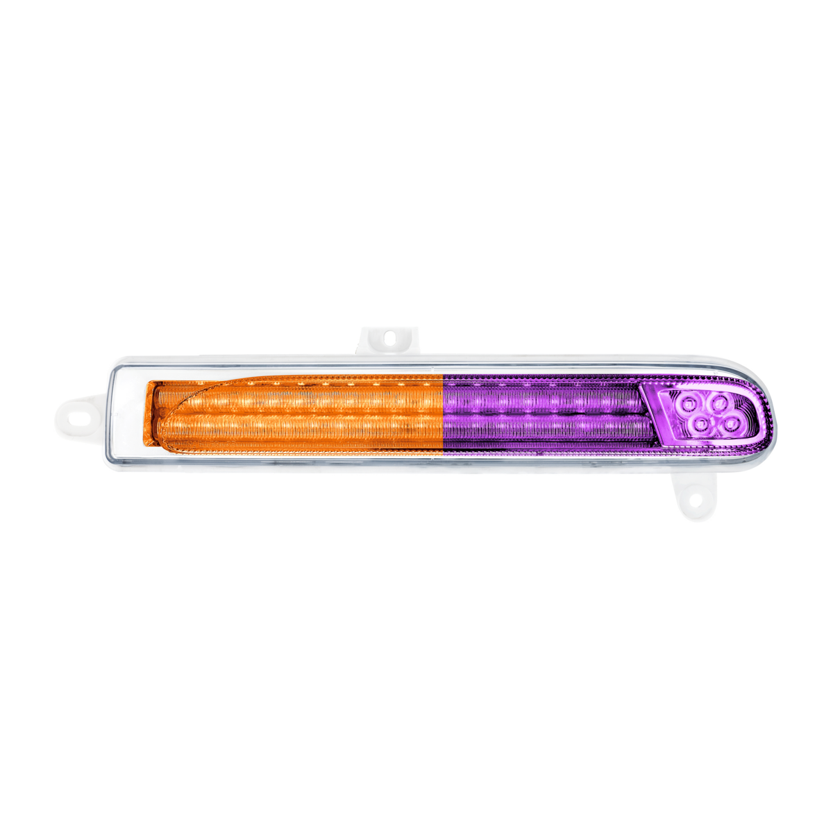 Double Fury 78 LED Turn Signal Light For 2008-2024 Peterbilt 389-Amber & Purple,Passenger