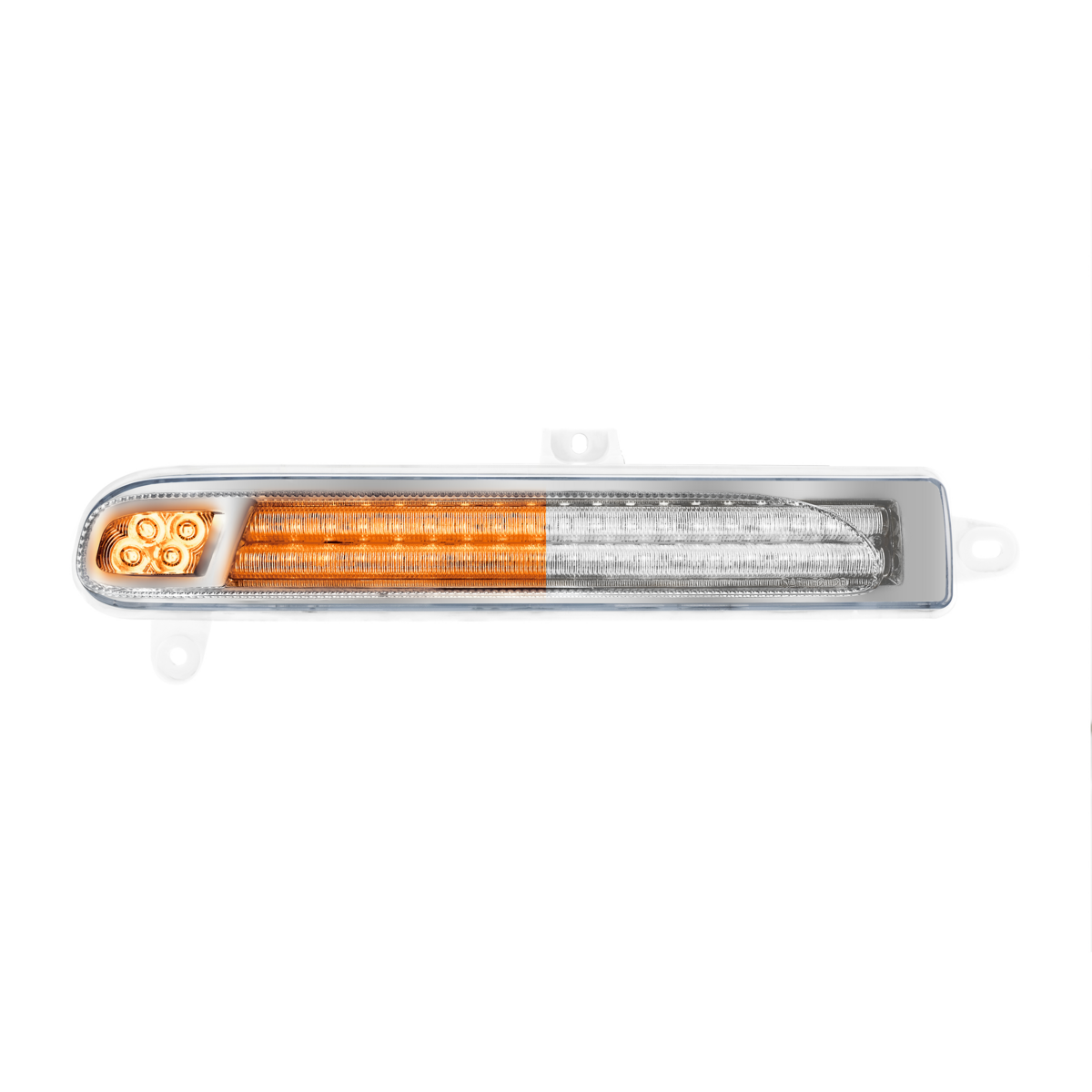 Double Fury 78 LED Turn Signal Light For 2008-2024 Peterbilt 389-Amber & White,Driver