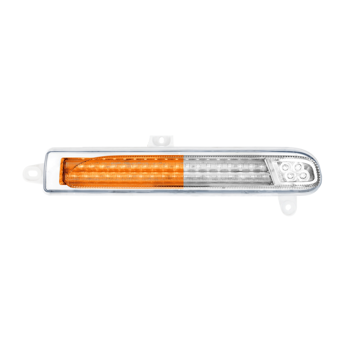Double Fury 78 LED Turn Signal Light For 2008-2024 Peterbilt 389-Amber & White,Passenger