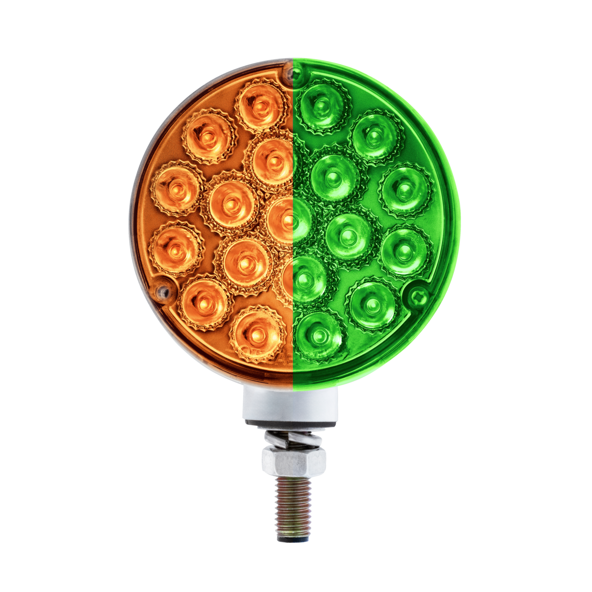 Double Fury 38 LED Reflector Double Face Turn Signal Light-Amber, Red, & Green LED
