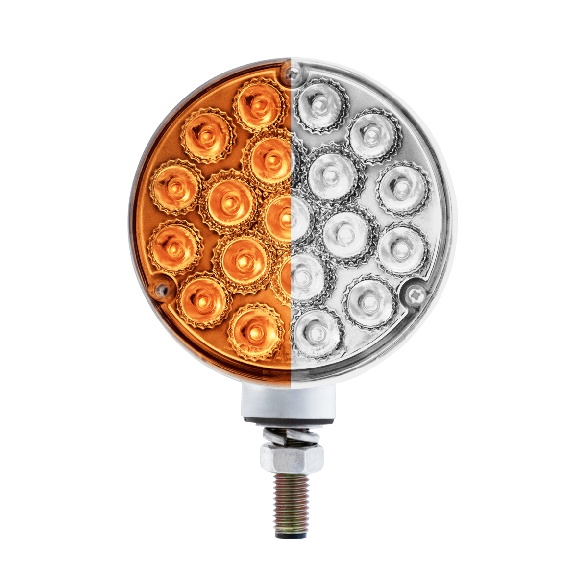 Double Fury 38 LED Reflector Double Face Turn Signal Light-Amber, Red, & White LED