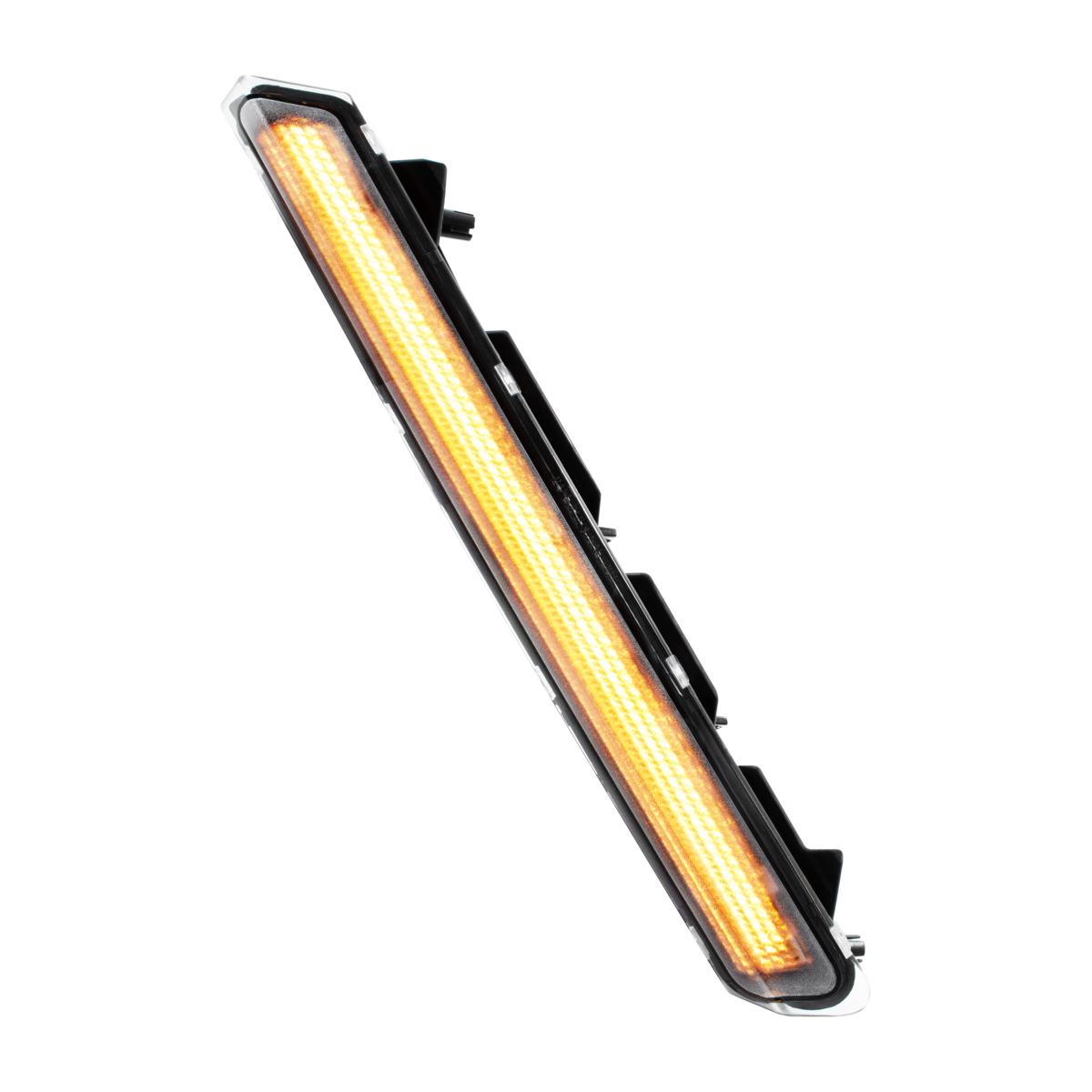 48 LED Competition Series Fender Turn Signal Light For 2022-2025 Kenworth T680-Amber LED/Clear Lens,