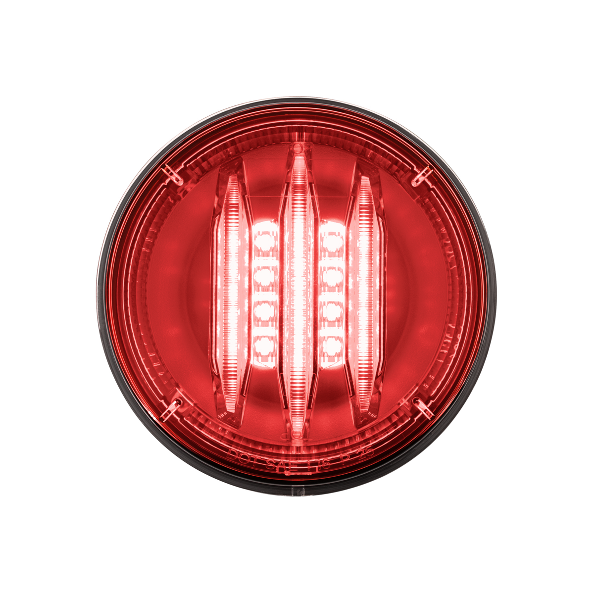 Saber 29 LED 4" Round Stop, Turn & Tail Light-Red LED/Red Lens