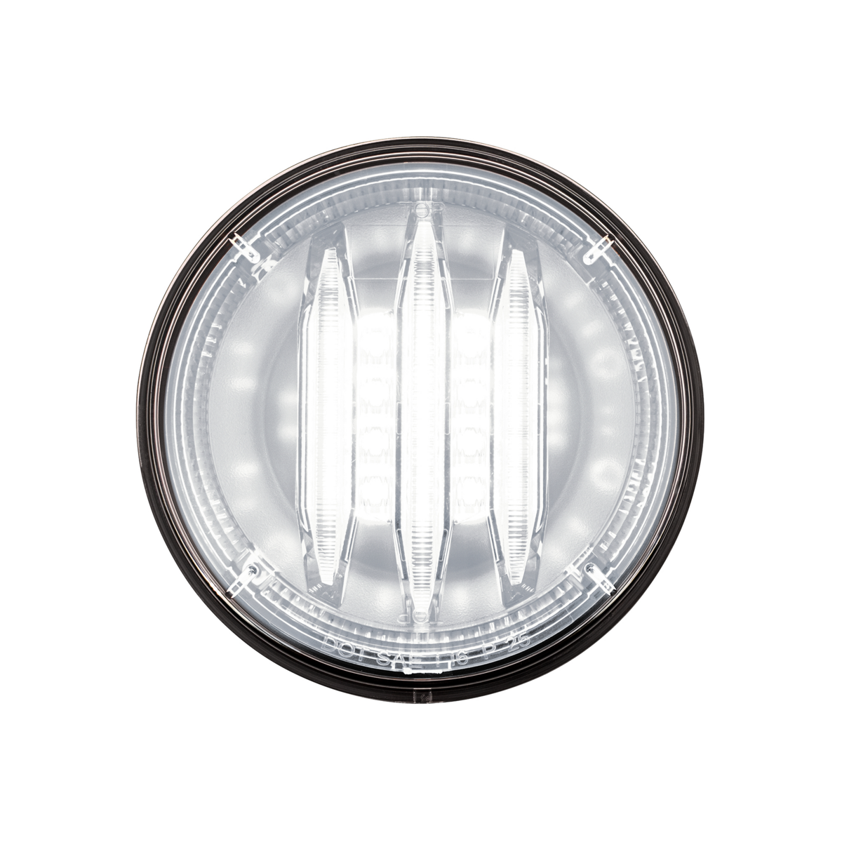 Saber 39 LED 4" Round Back-Up Light-White LED/Clear Lens