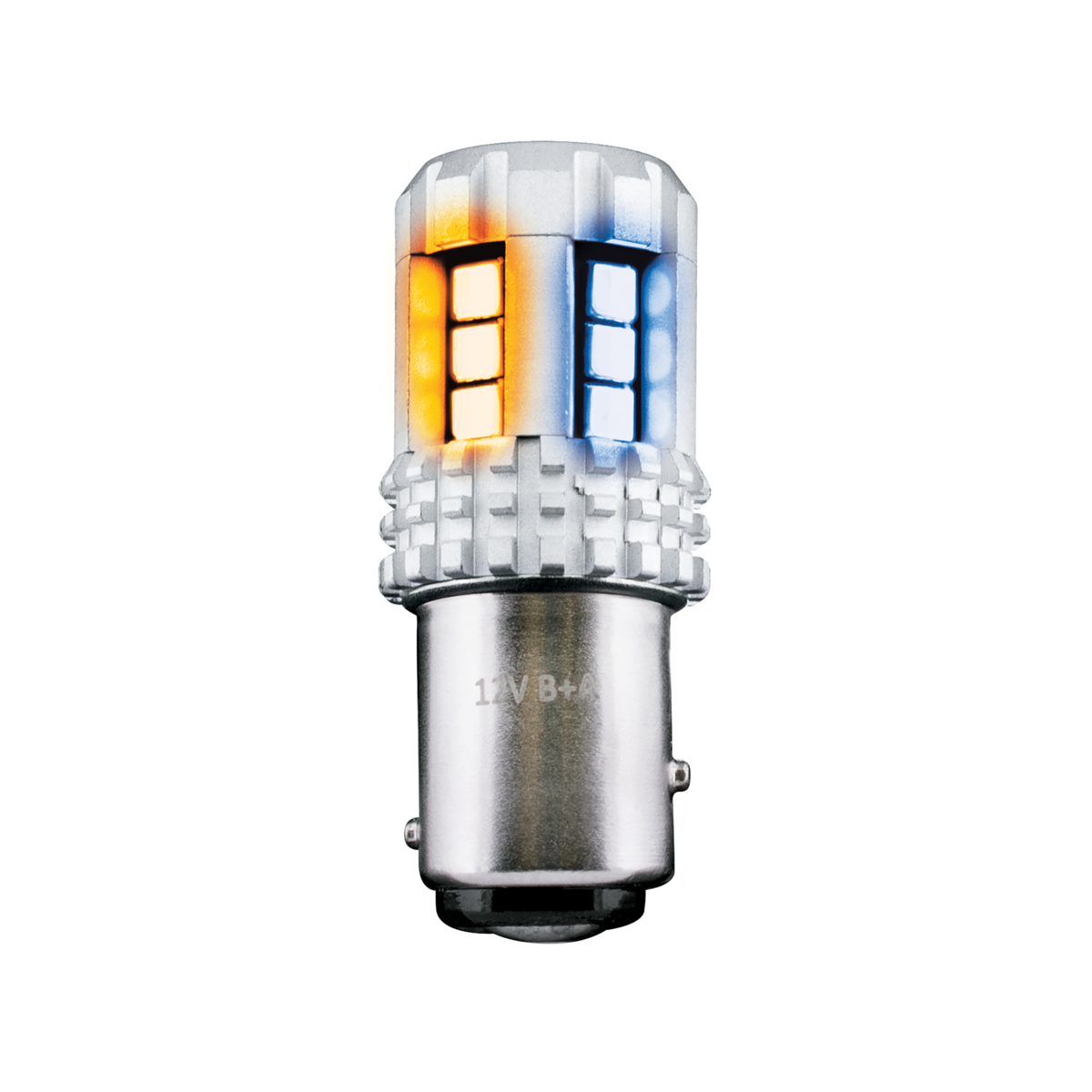360-Degree Double Fury High Power 18 LED 1157 Bulb-Amber & Blue LED