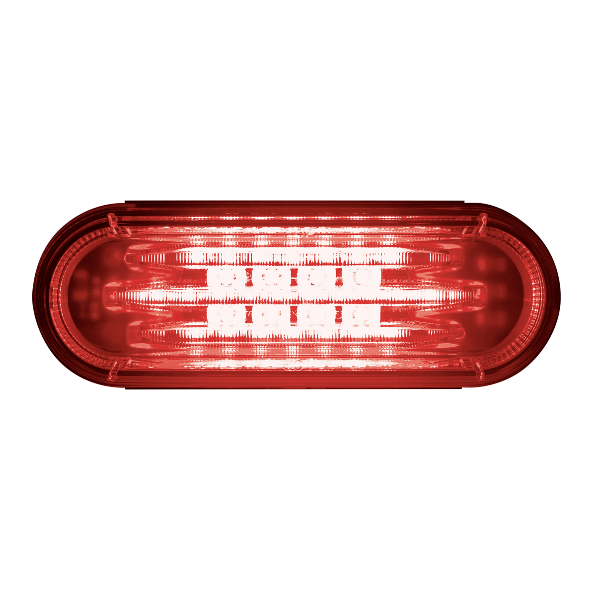 Saber 32 LED 6" Oval Stop Turn & Tail Light-Red LED/Red Lens