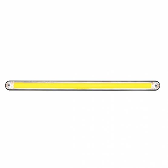 24 LED 12" GloLight Bar With Black Housing - Amber LED/Clear Lens