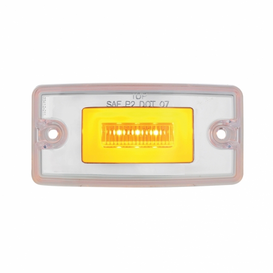 11 LED Cab GloLight For Freightliner Century (1996-2011) And Columbia (2001-2017) - Amber LED/Clear