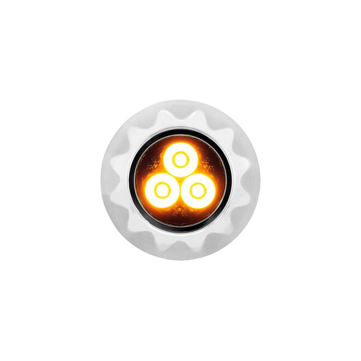 3 High Power LED Mini Warning Light - Amber LED (Bulk)