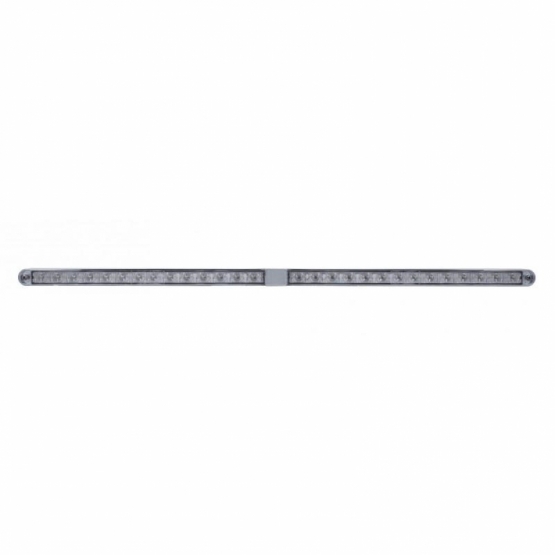 Dual 14 LED 12" Light Bars With Bezel - Green LED/Clear Lens