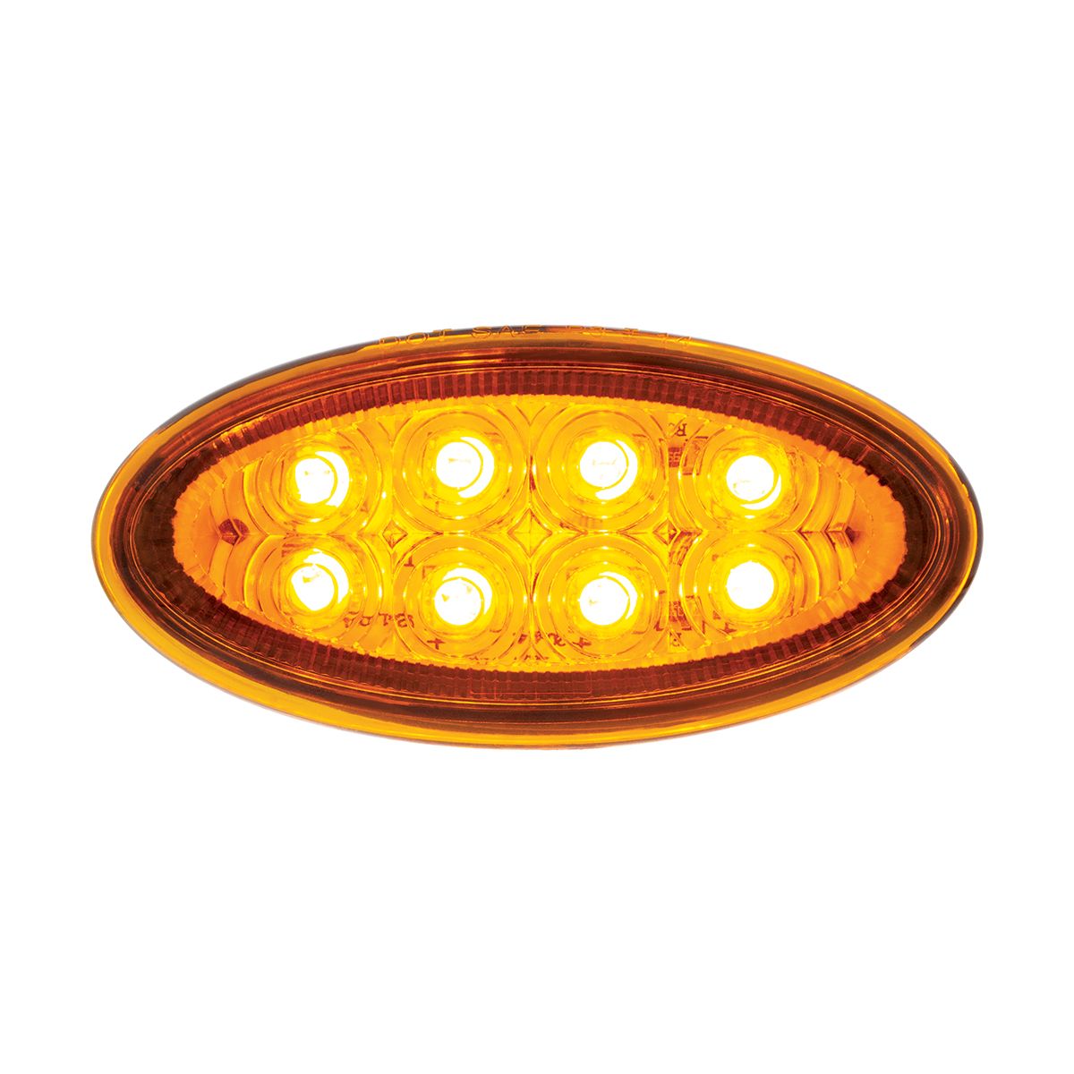 8 LED Fender Parking & Turn Signal Light For Peterbilt 386 (2006-2014) & 387 (2006-2010)-Amber LED/A