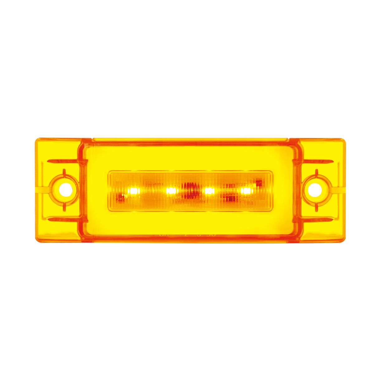 16 LED Rectangular GloLight (Clearance/Marker) - Amber LED/Amber Lens (Bulk)